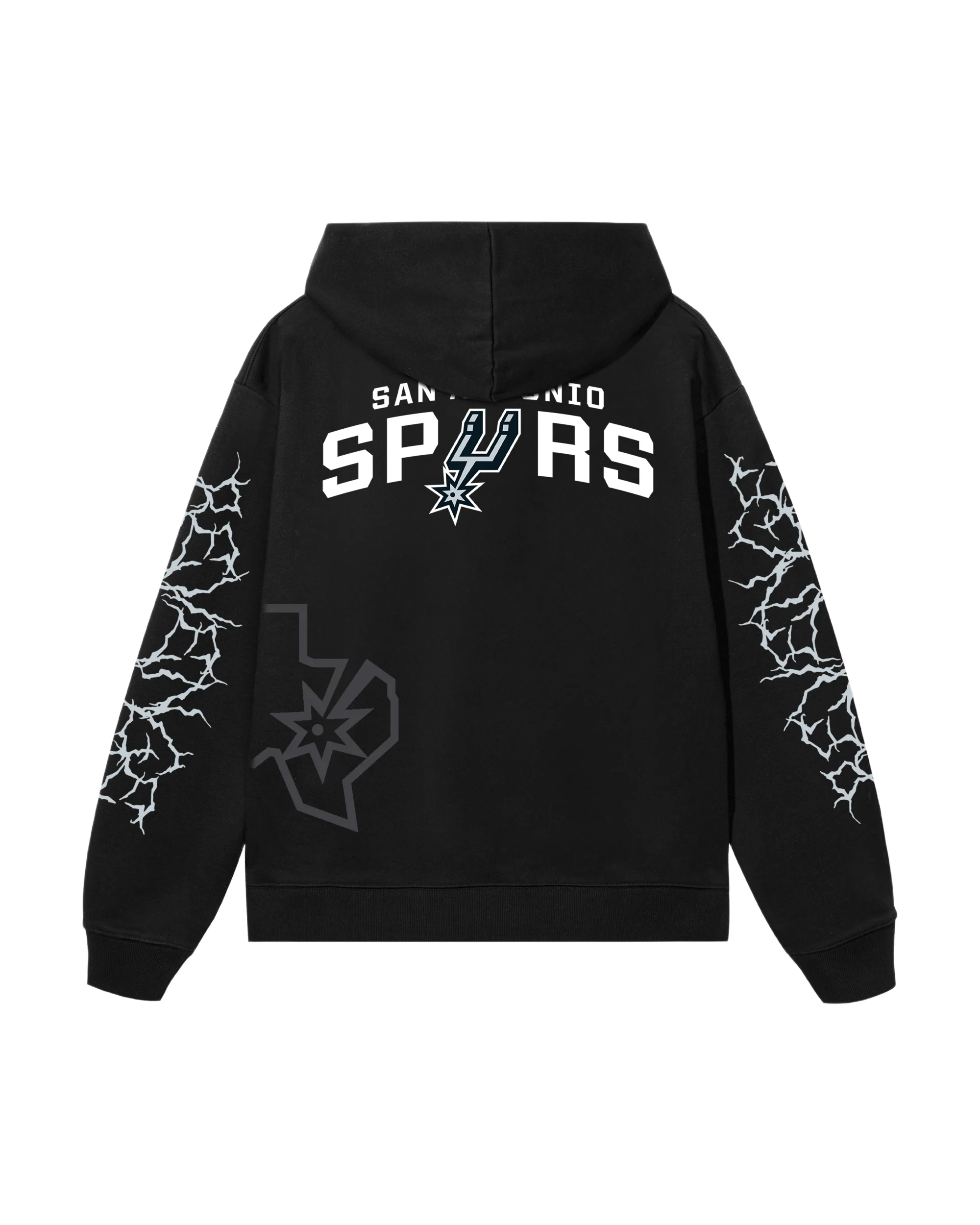 SPURS LIGHTNING LOGO HOODIE BLACK - Image 2