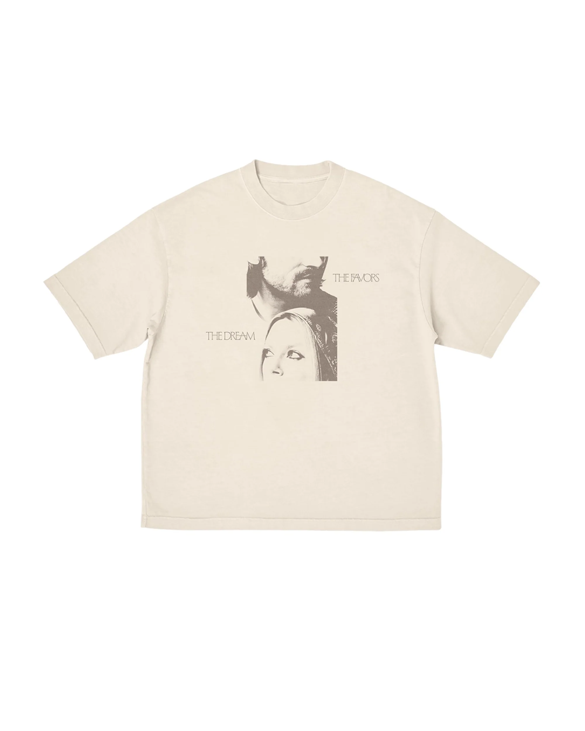 Stacked Photo Cream T-Shirt