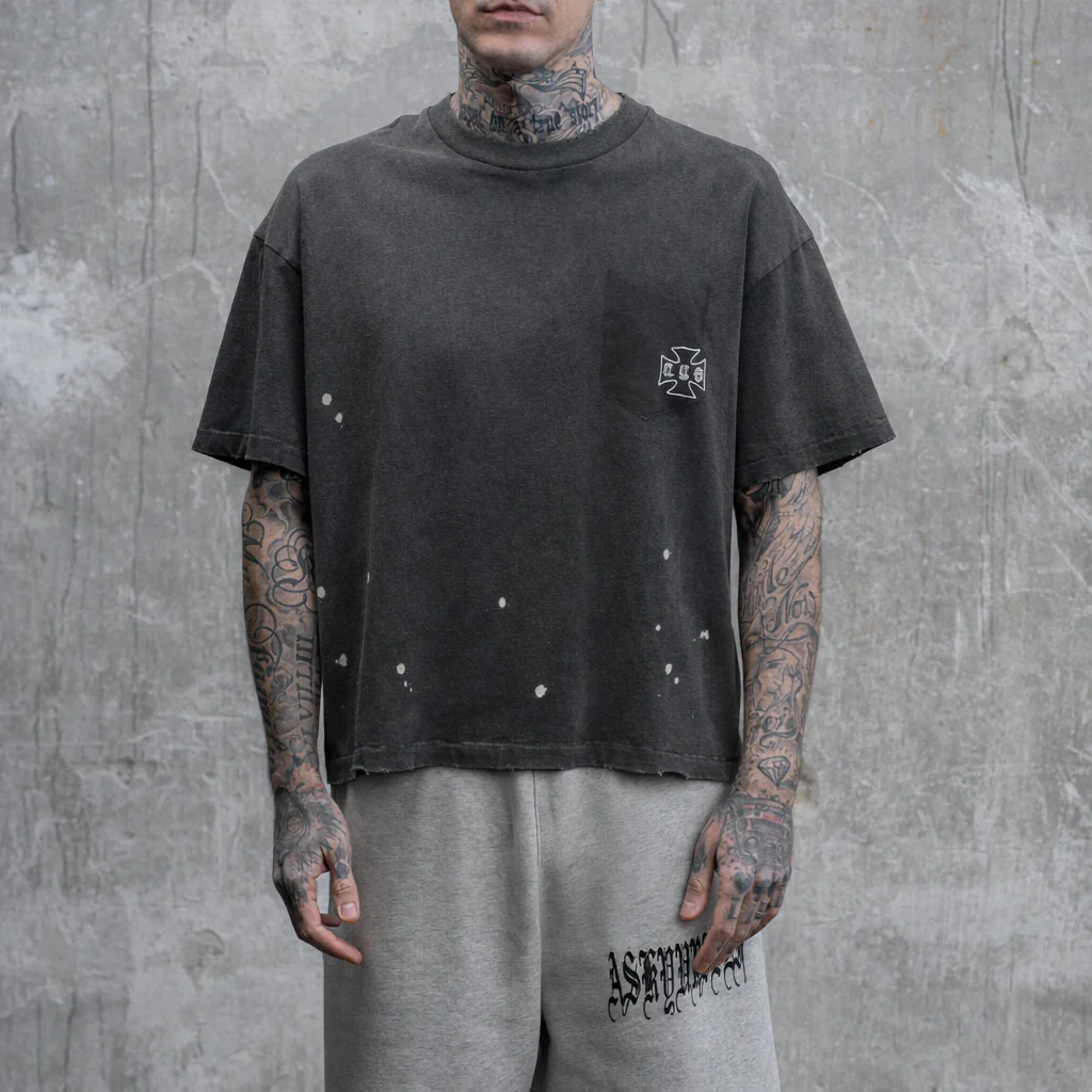 STAINED POCKET TEE - Image 4