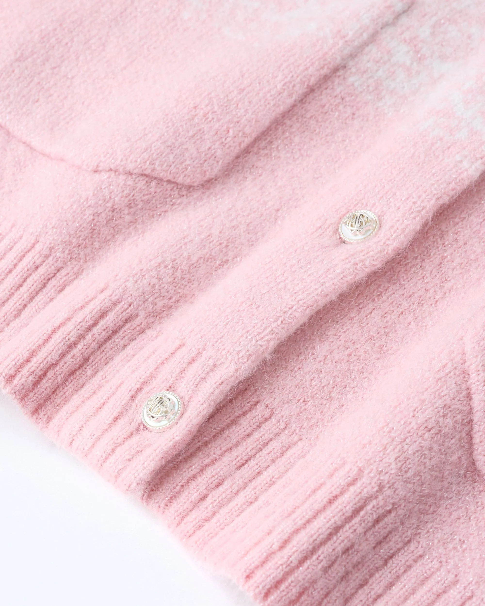 Stardust Pink Embroidered Cardigan - Image 10
