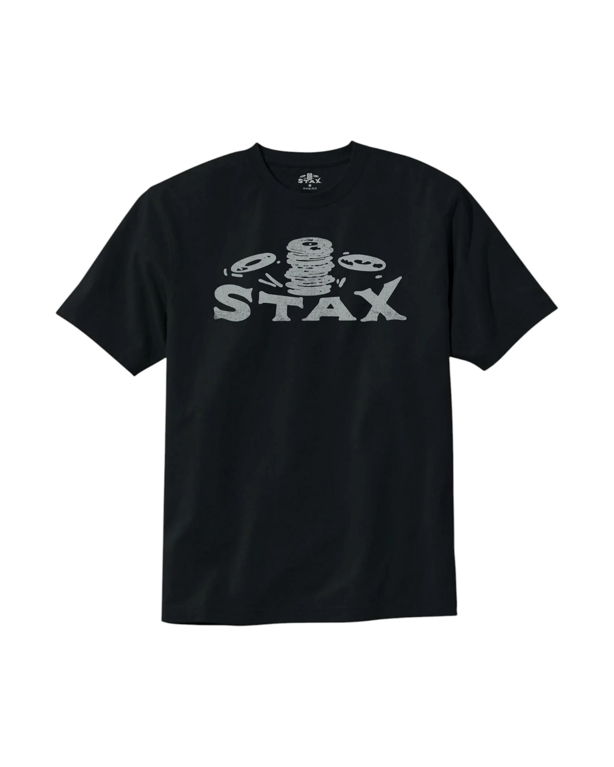 Stax "Falling Records" Logo T-Shirt (Black)