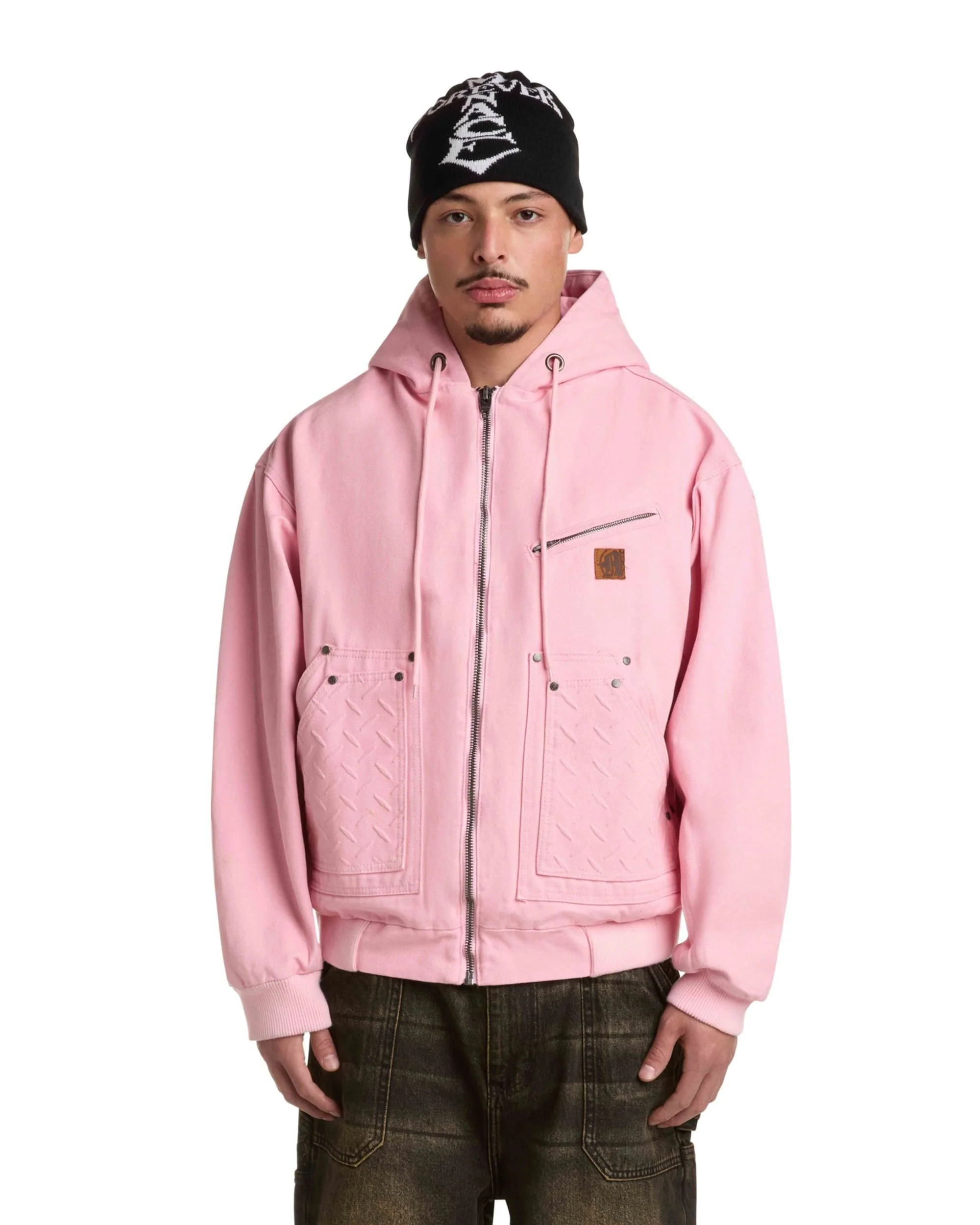 STEEL EMBOSSED CANVAS HOODED JACKET - Image 5