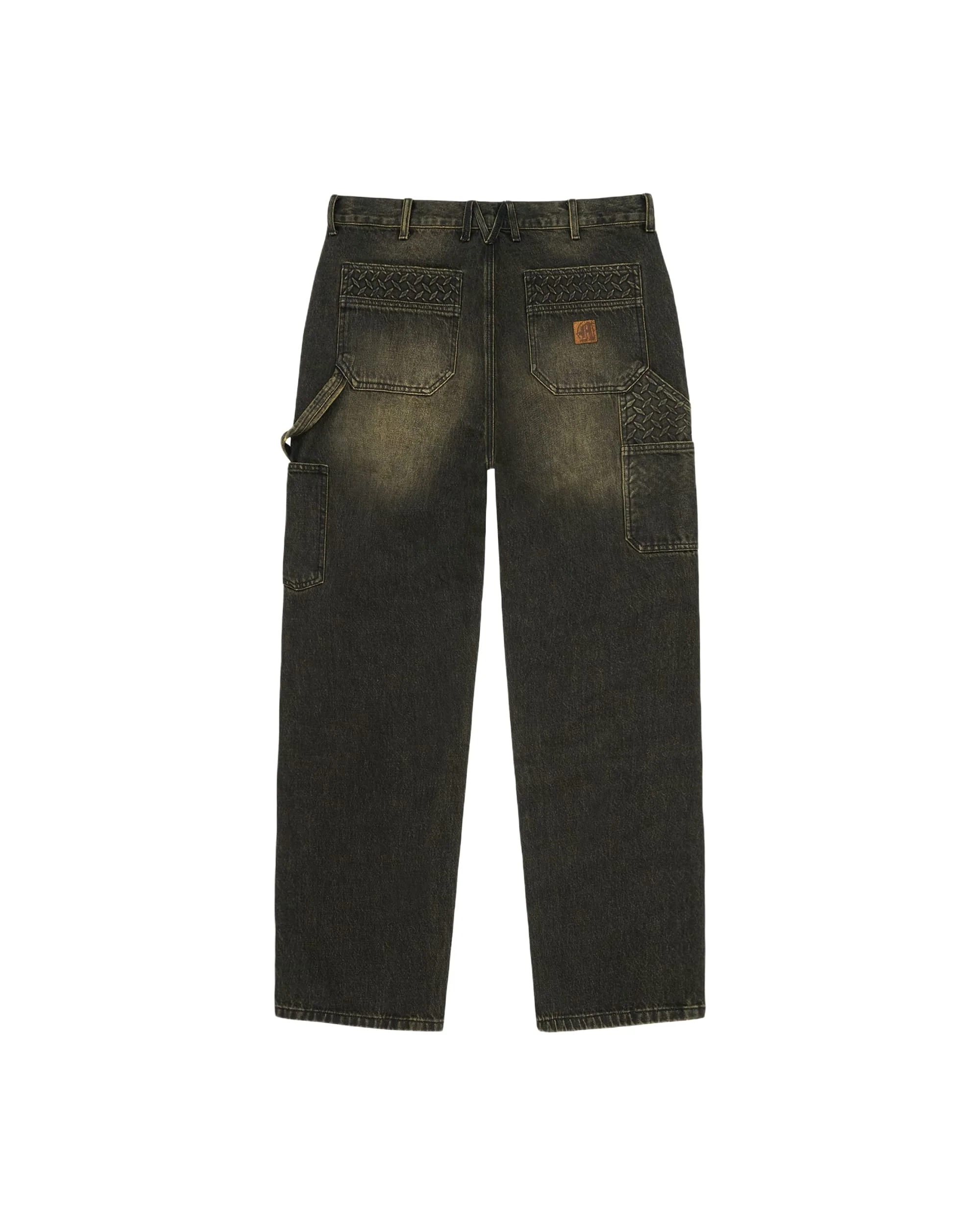 STEEL EMBOSSED DENIM CARPENTER PANTS - Image 2