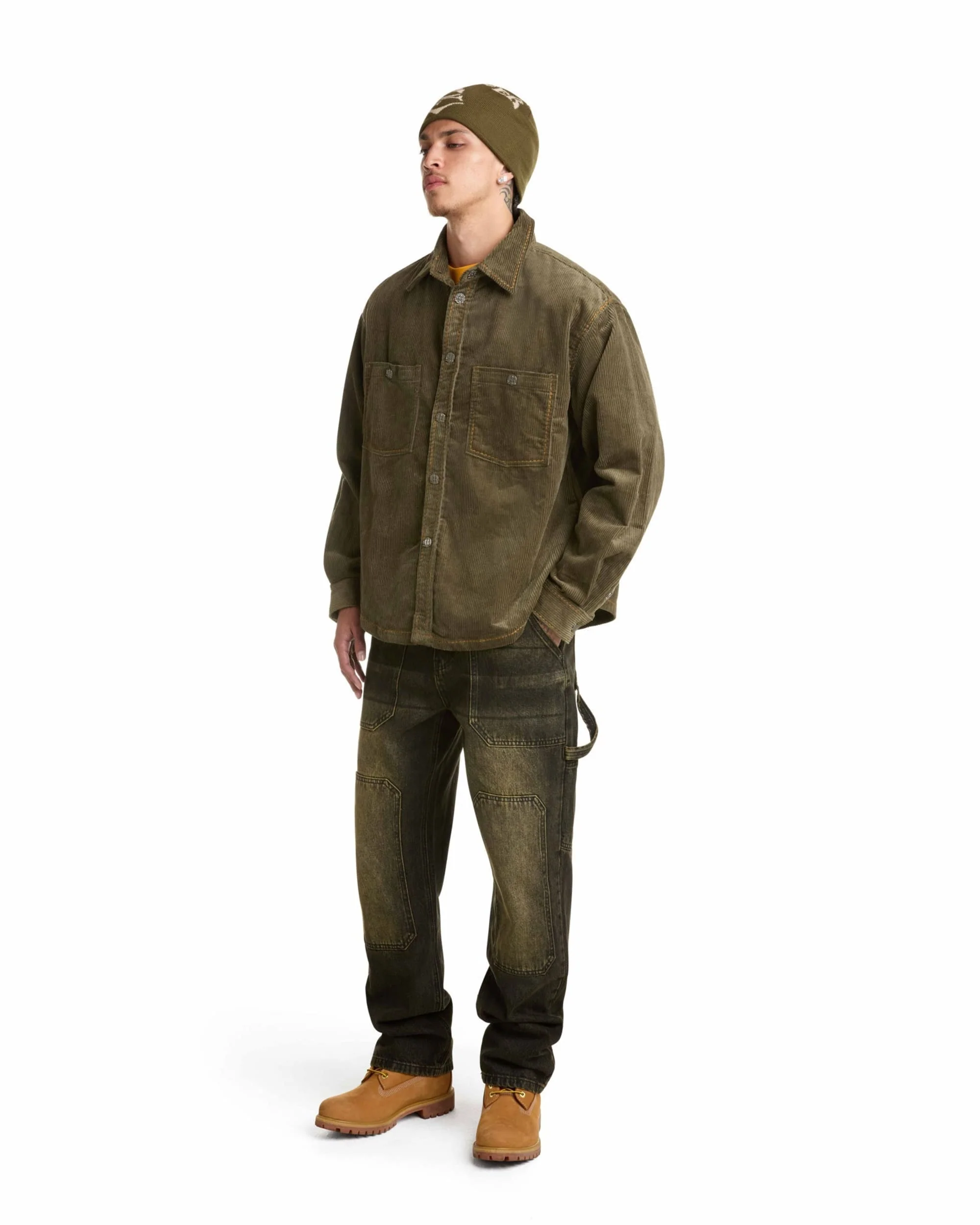 STEEL EMBOSSED DENIM CARPENTER PANTS - Image 4