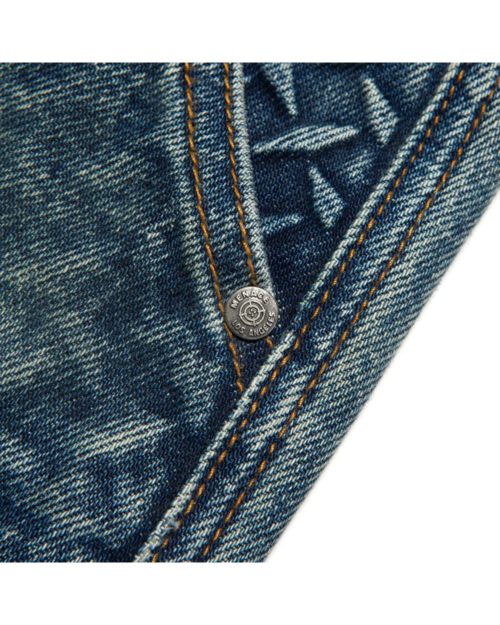 STEEL EMBOSSED DENIM CARPENTER PANTS - Image 11