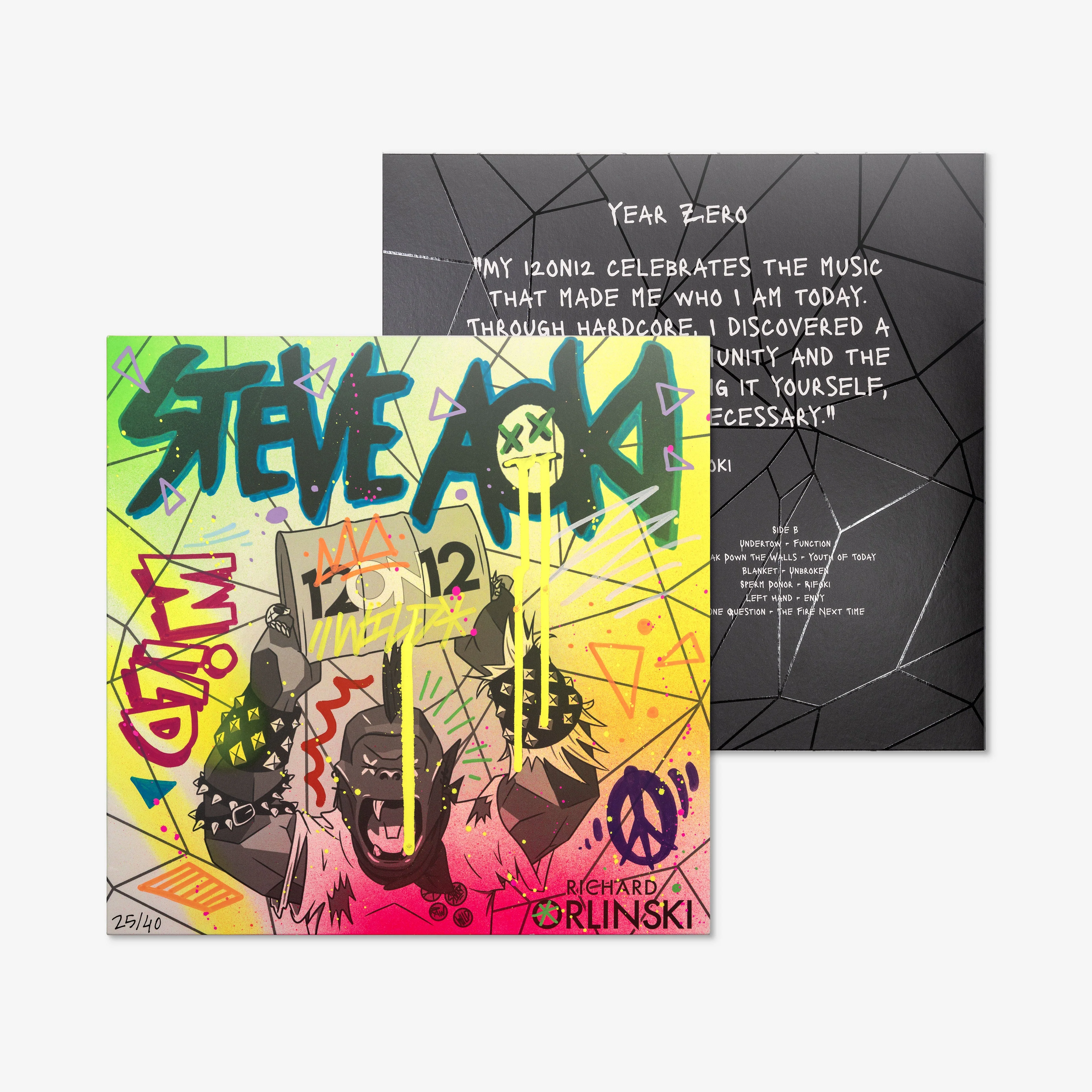 Steve Aoki x Richard Orlinski Vinyl Record, hand-finished by the artist - Image 11
