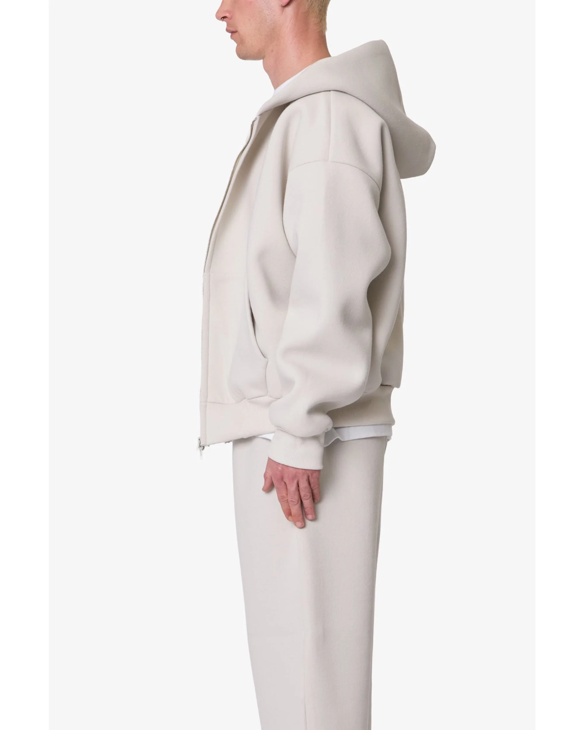 Stiff Lounge Zip Up Hoodie - Grey - Image 5