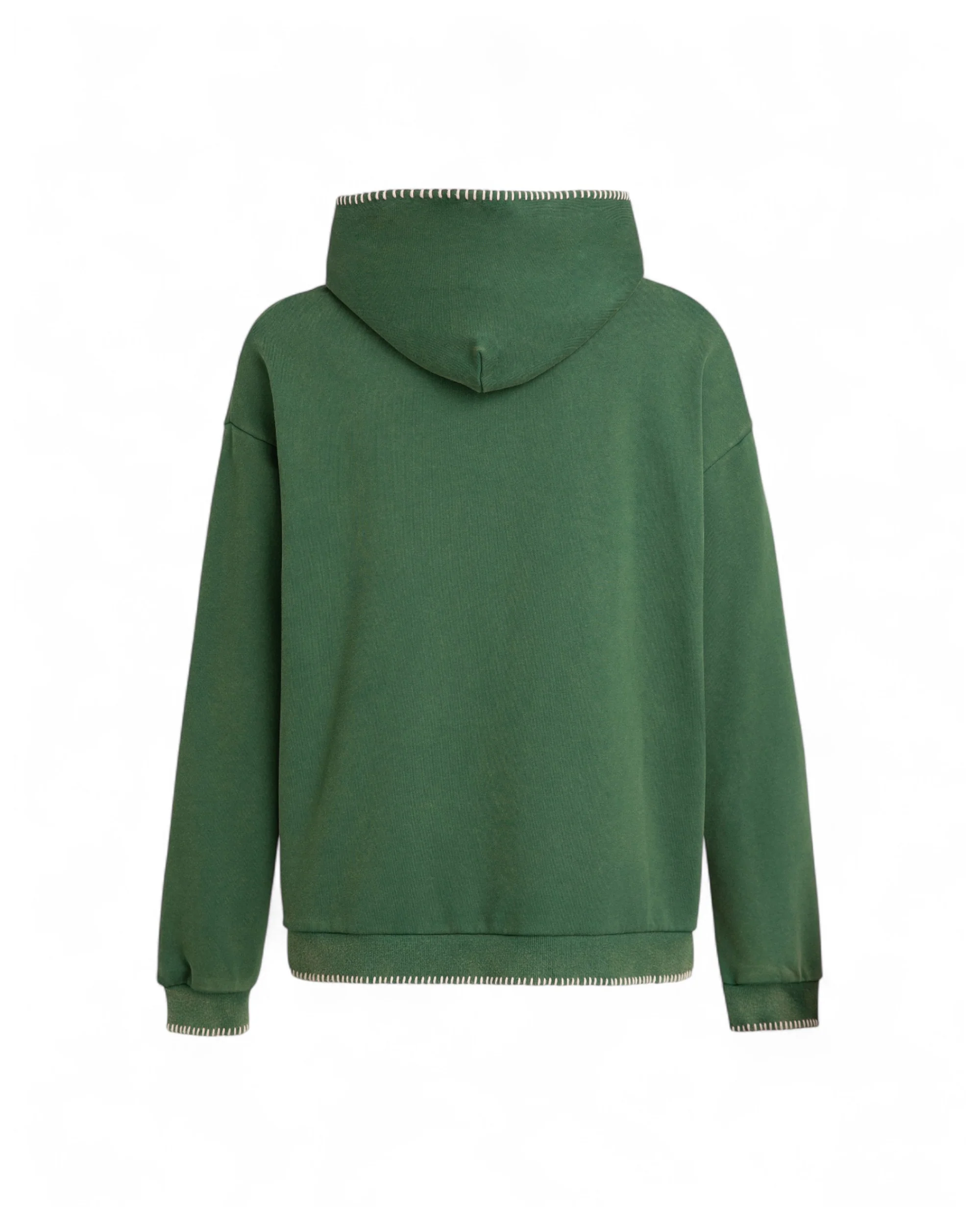 Stitched Border Distressed Logo Hoodie - Image 2