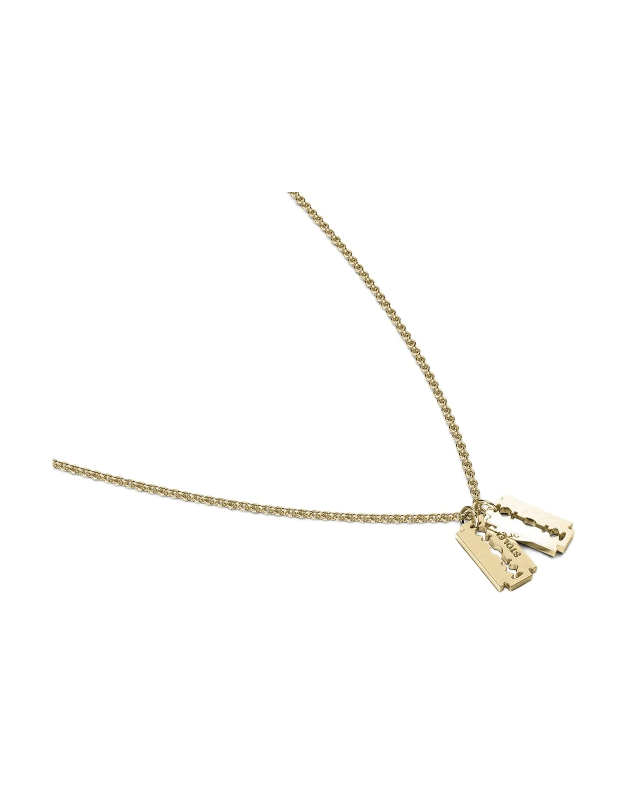 STOLEN RAZOR NECKLACE - GOLD PLATED - Image 3