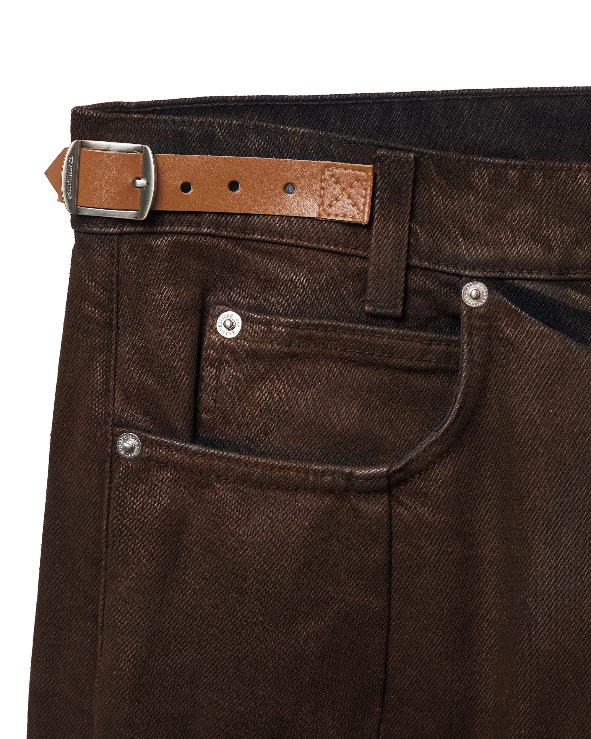Straight Selvedge Jeans - Espresso Waxed - Image 6