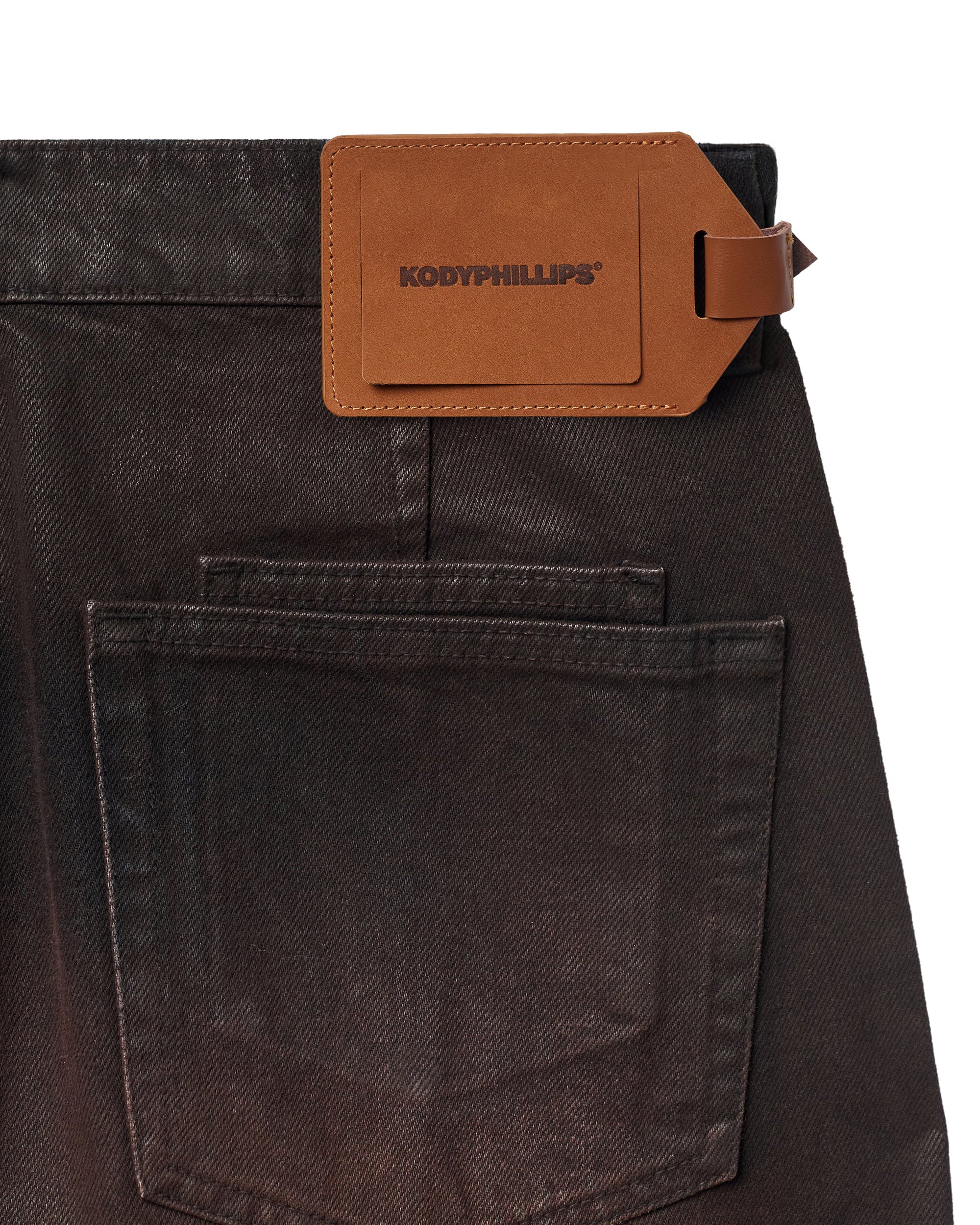 Straight Selvedge Jeans - Espresso Waxed - Image 8