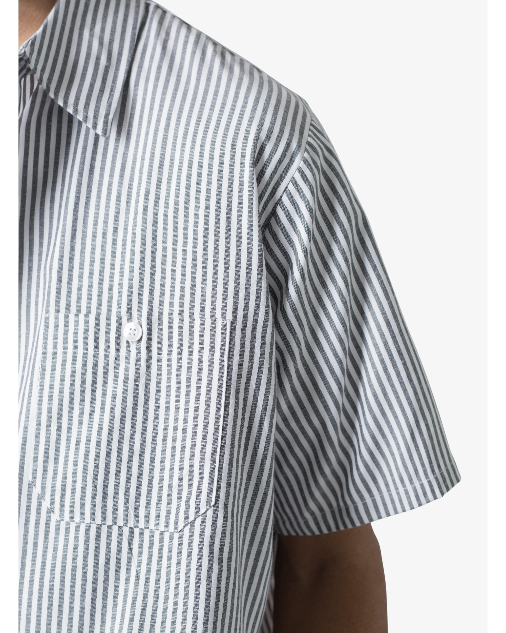 Striped S/S Shirt - Grey/White - Image 8
