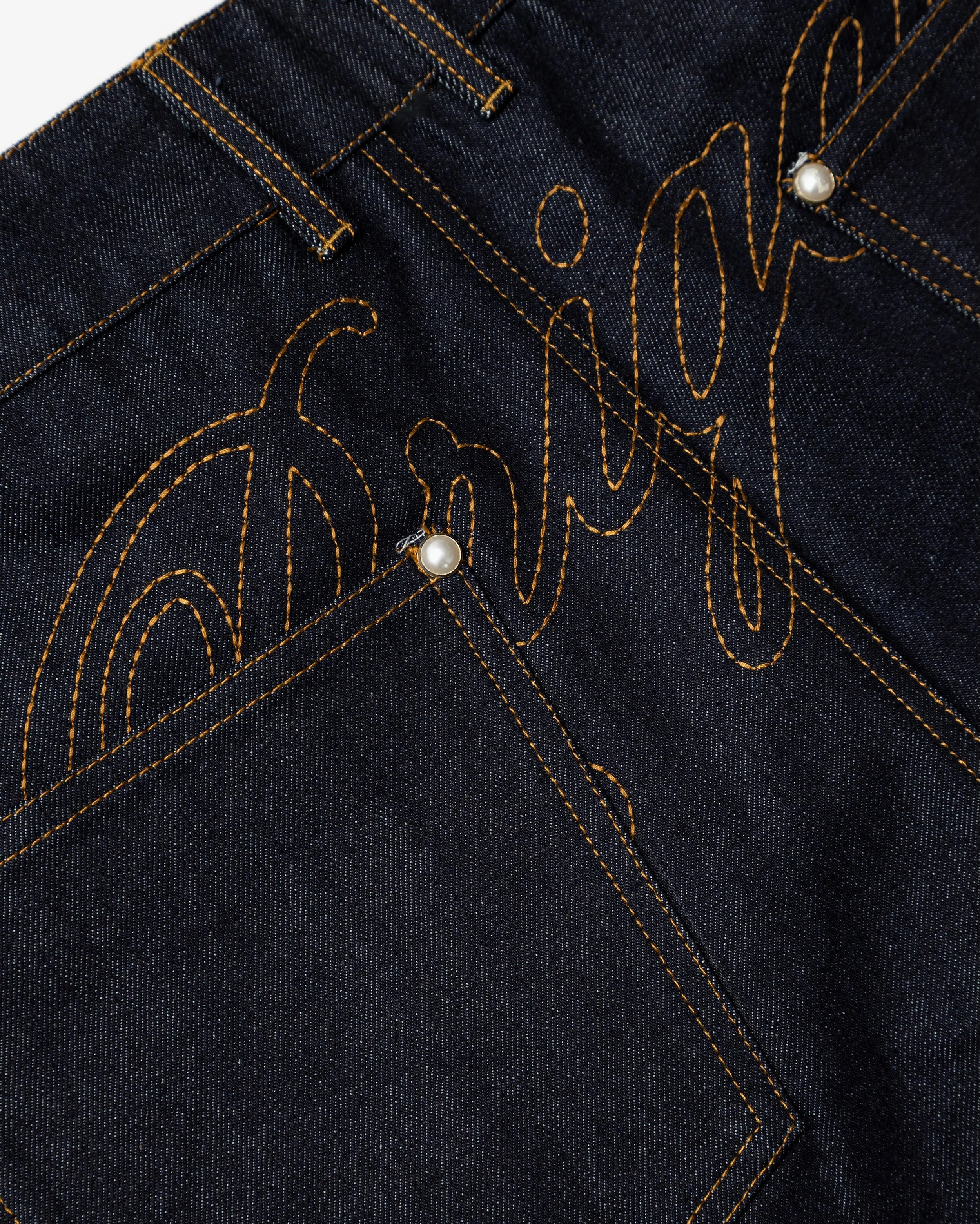 Studded Denim Shorts - Image 4