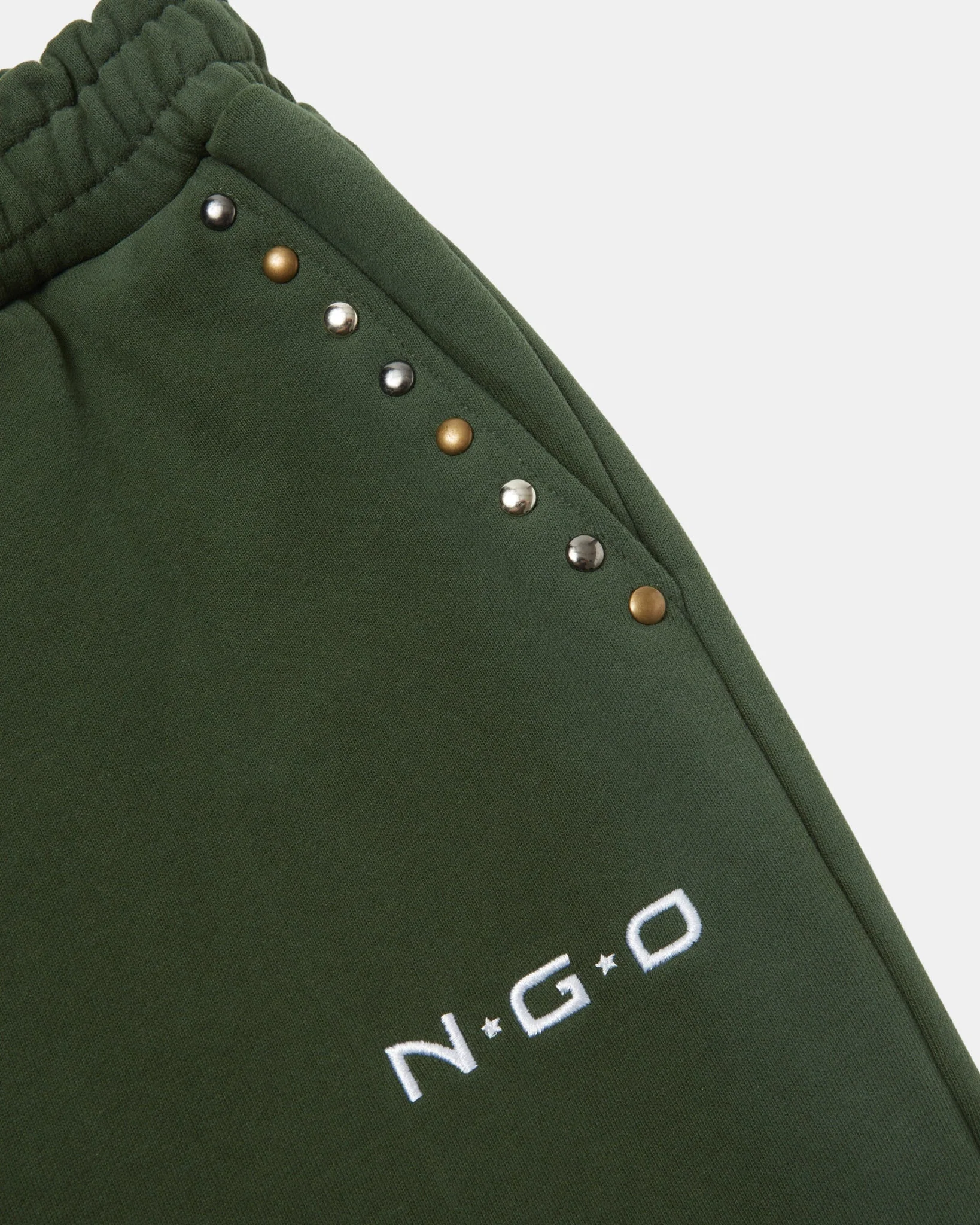 STUDDED GREEN SWEATPANTS - Image 6