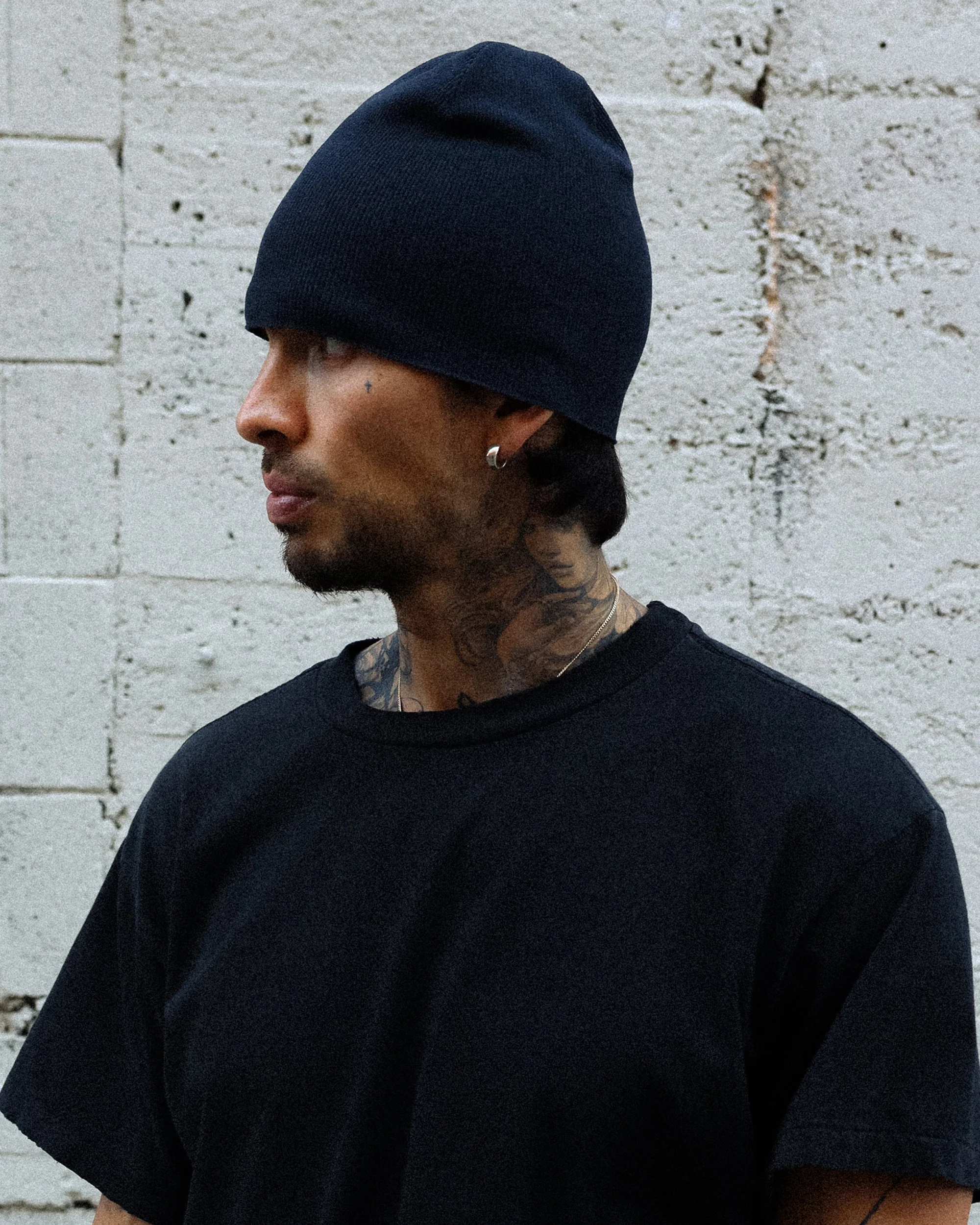 Summer Cotton Beanie - Off Black - Image 2