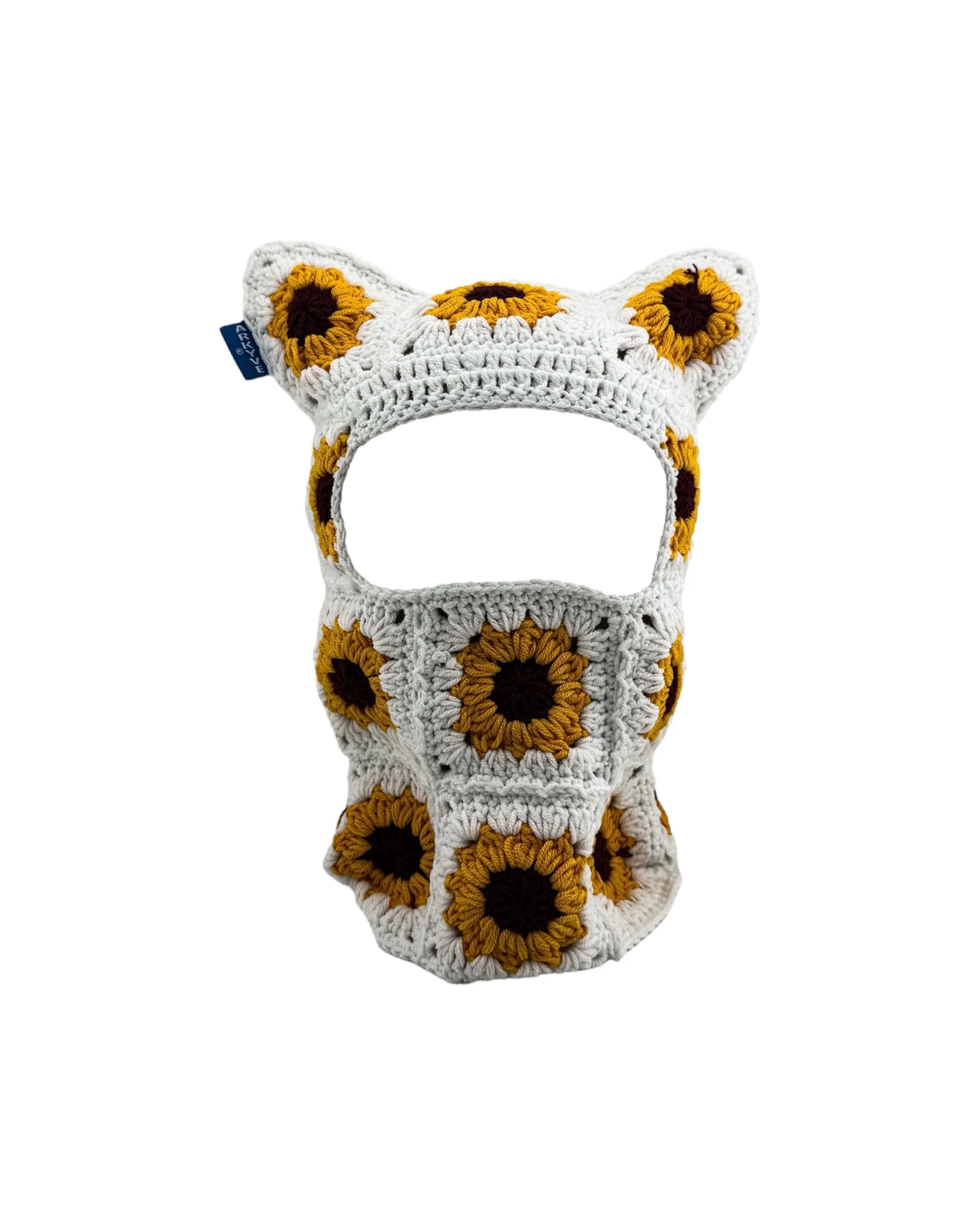 Sunflower Crochet Ski Mask