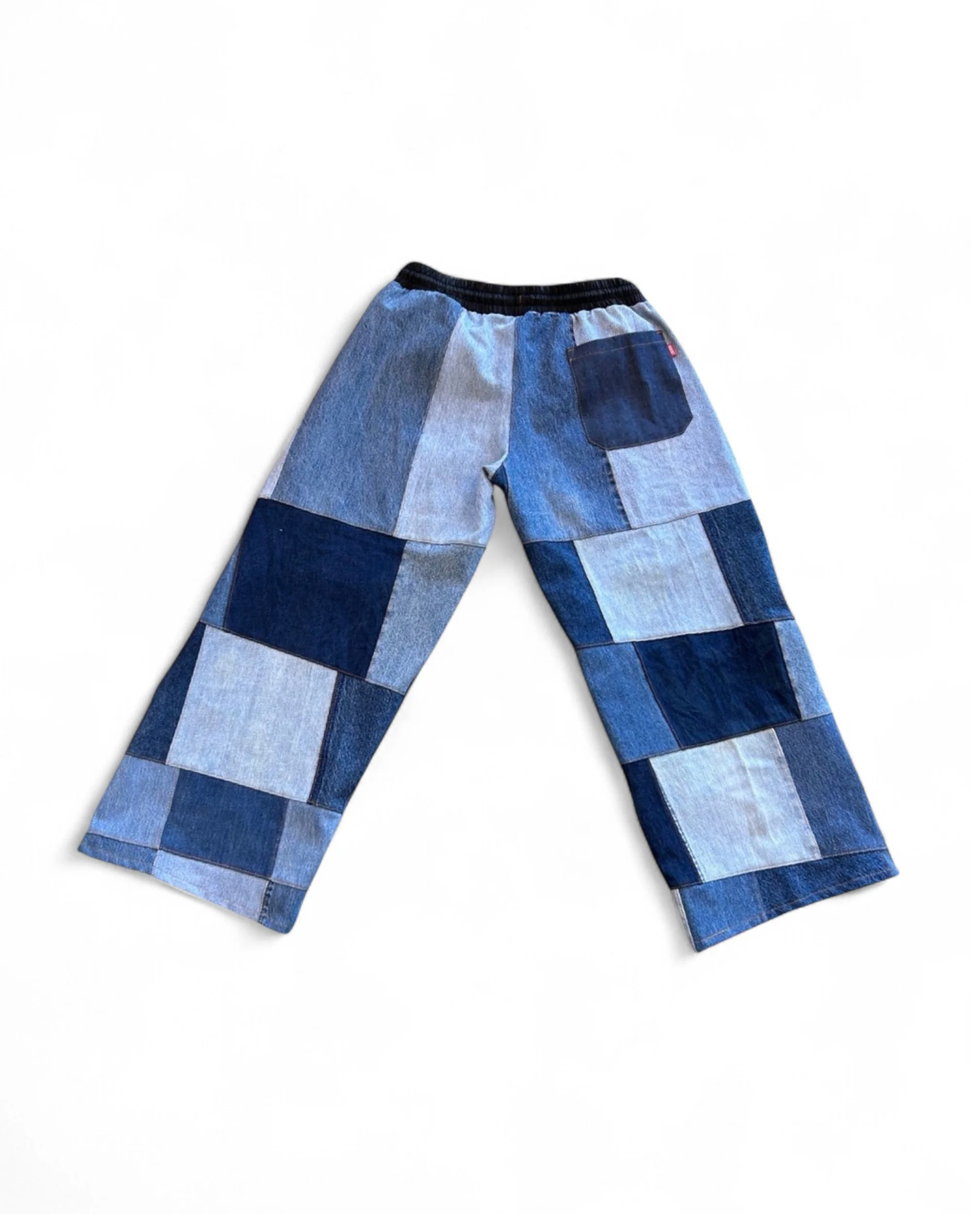 Super Wide Multi Tonal Denim Pant - Image 2