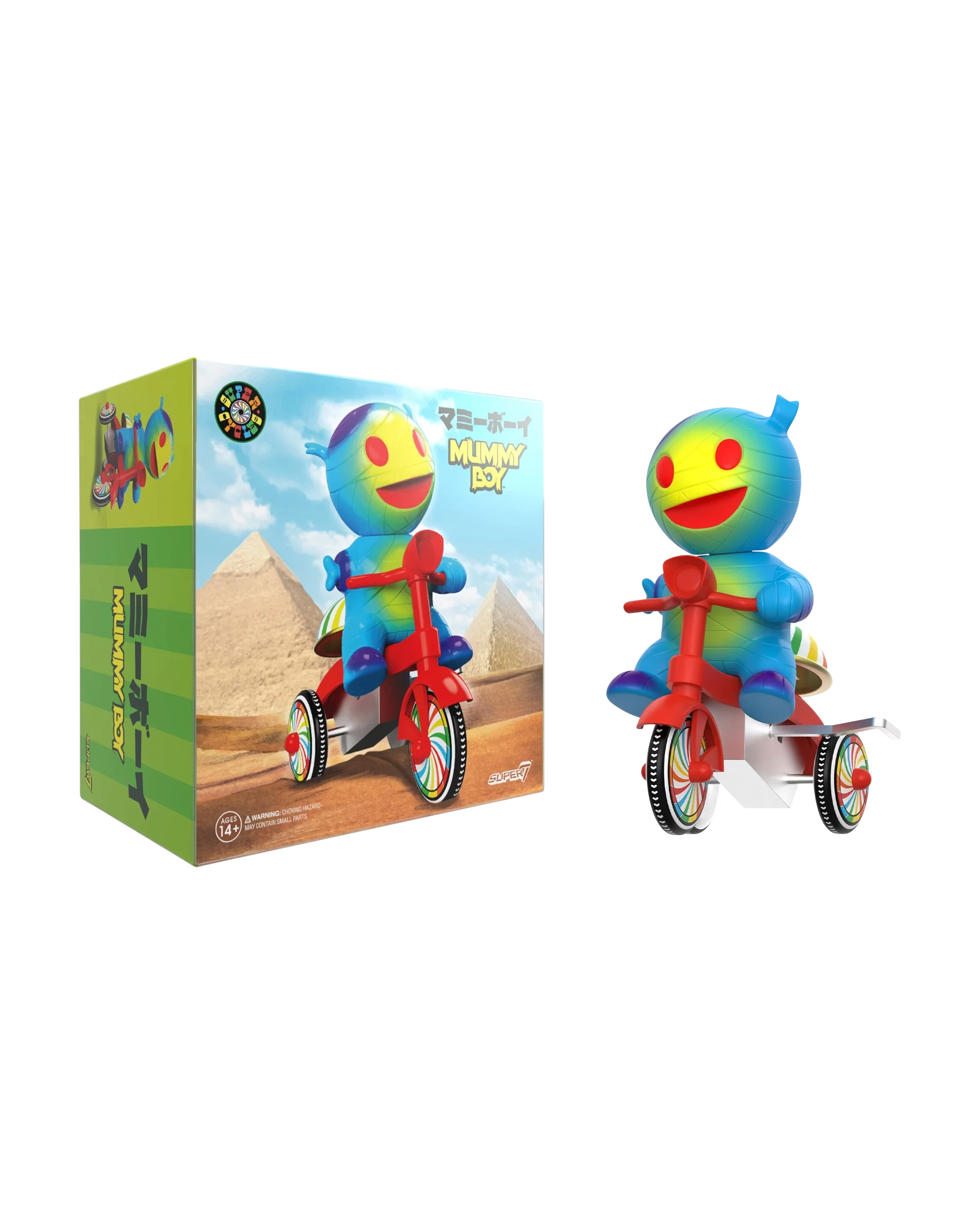 Super7 Super Cycles - Mummy Boy (Blue w/ Red Trike)