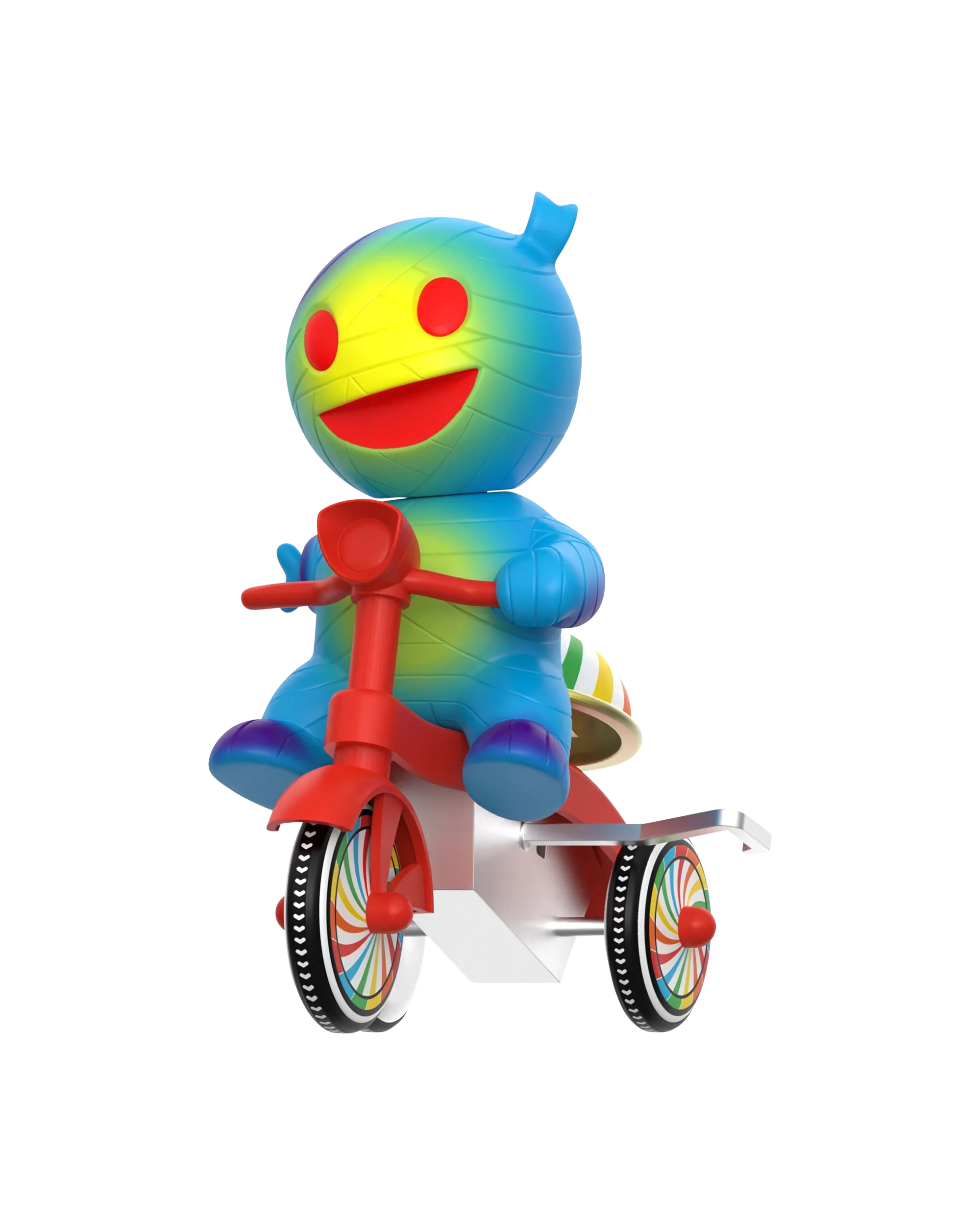 Super7 Super Cycles - Mummy Boy (Blue w/ Red Trike) - Image 3