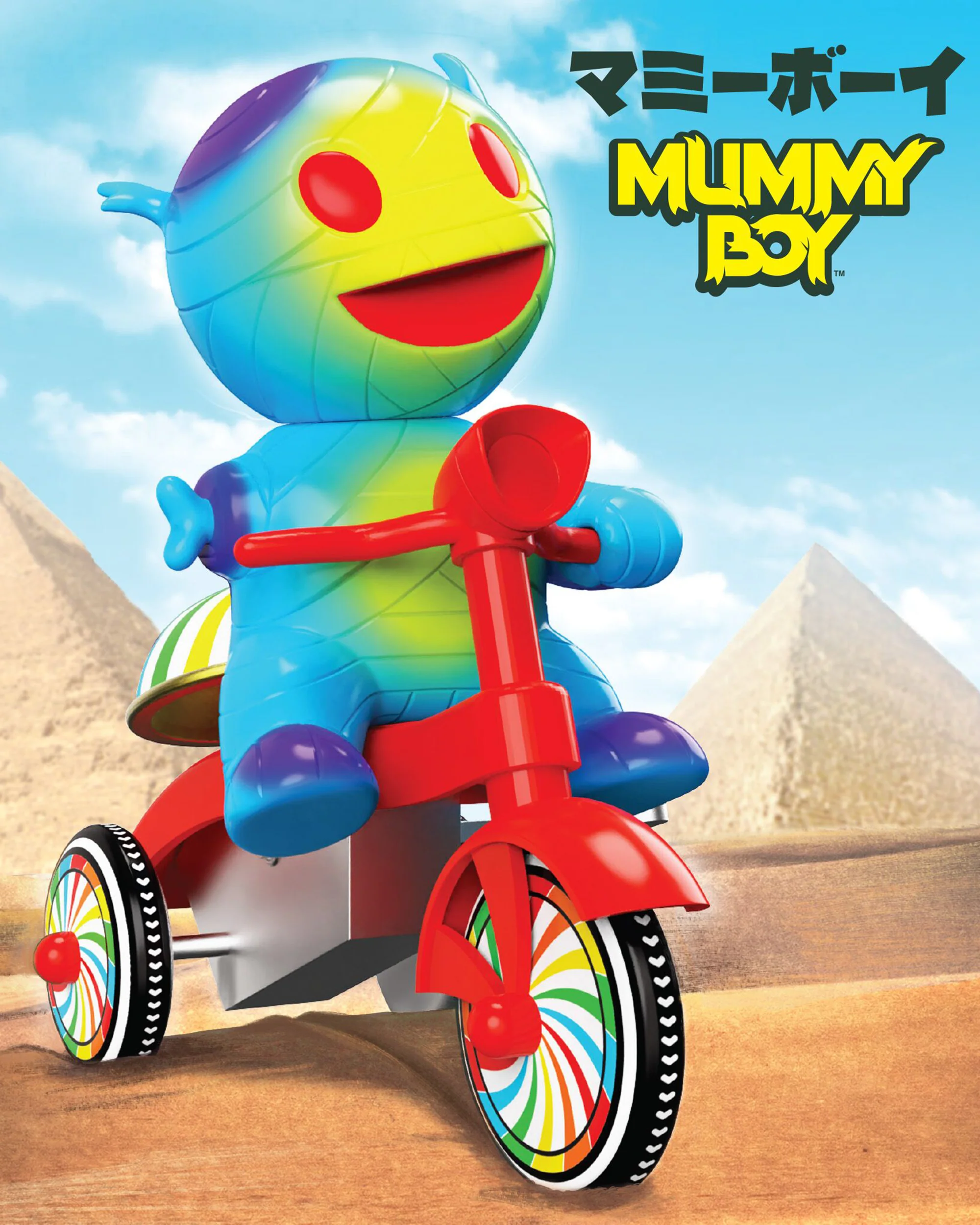 Super7 Super Cycles - Mummy Boy (Blue w/ Red Trike) - Image 5