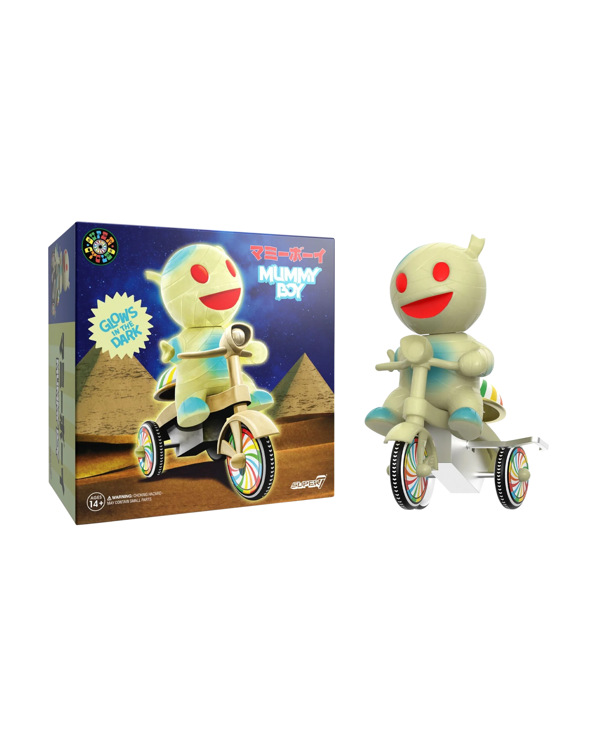 Super7 Super Cycles - Mummy Boy (Glow w/ Glow Trike)