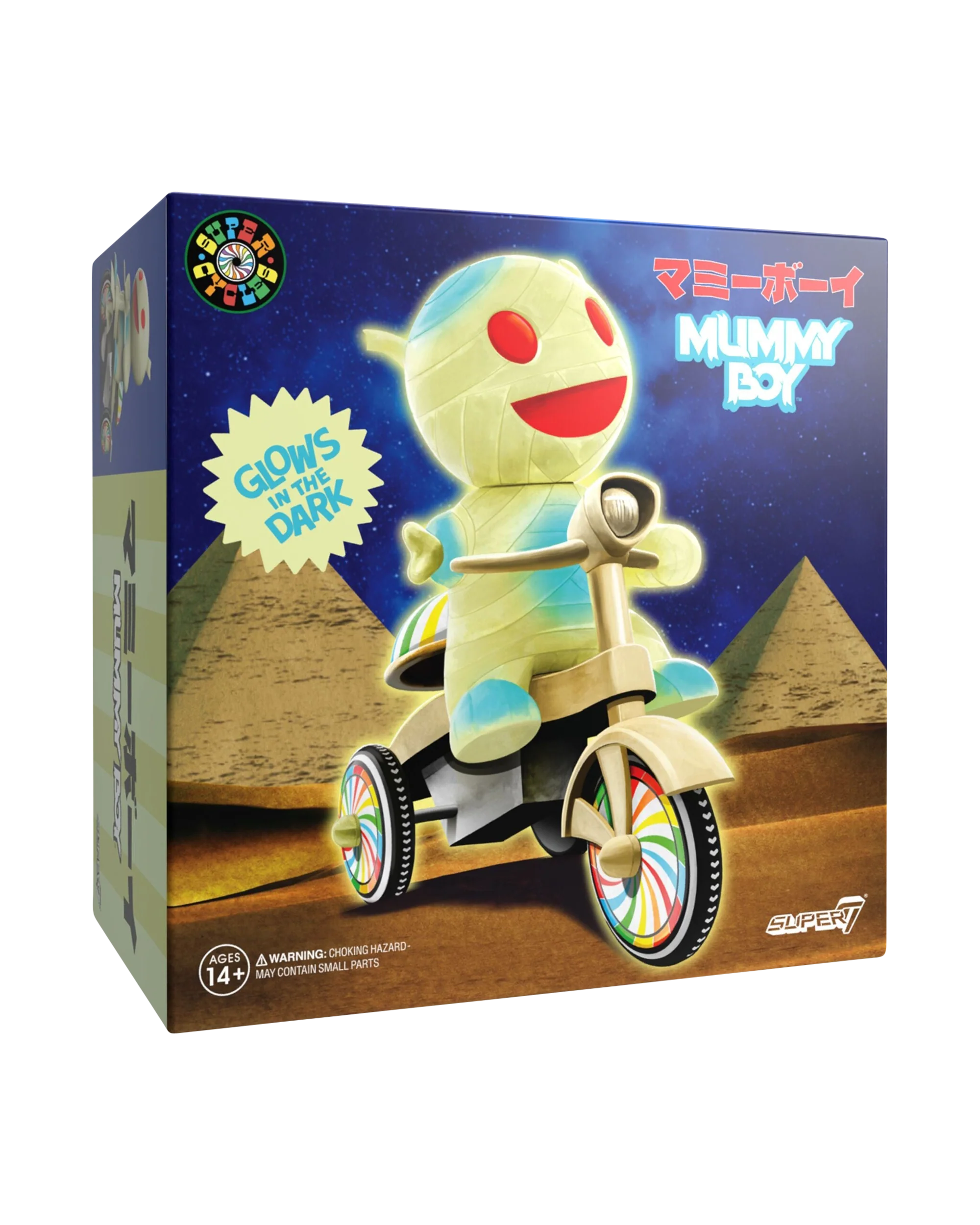 Super7 Super Cycles - Mummy Boy (Glow w/ Glow Trike) - Image 2