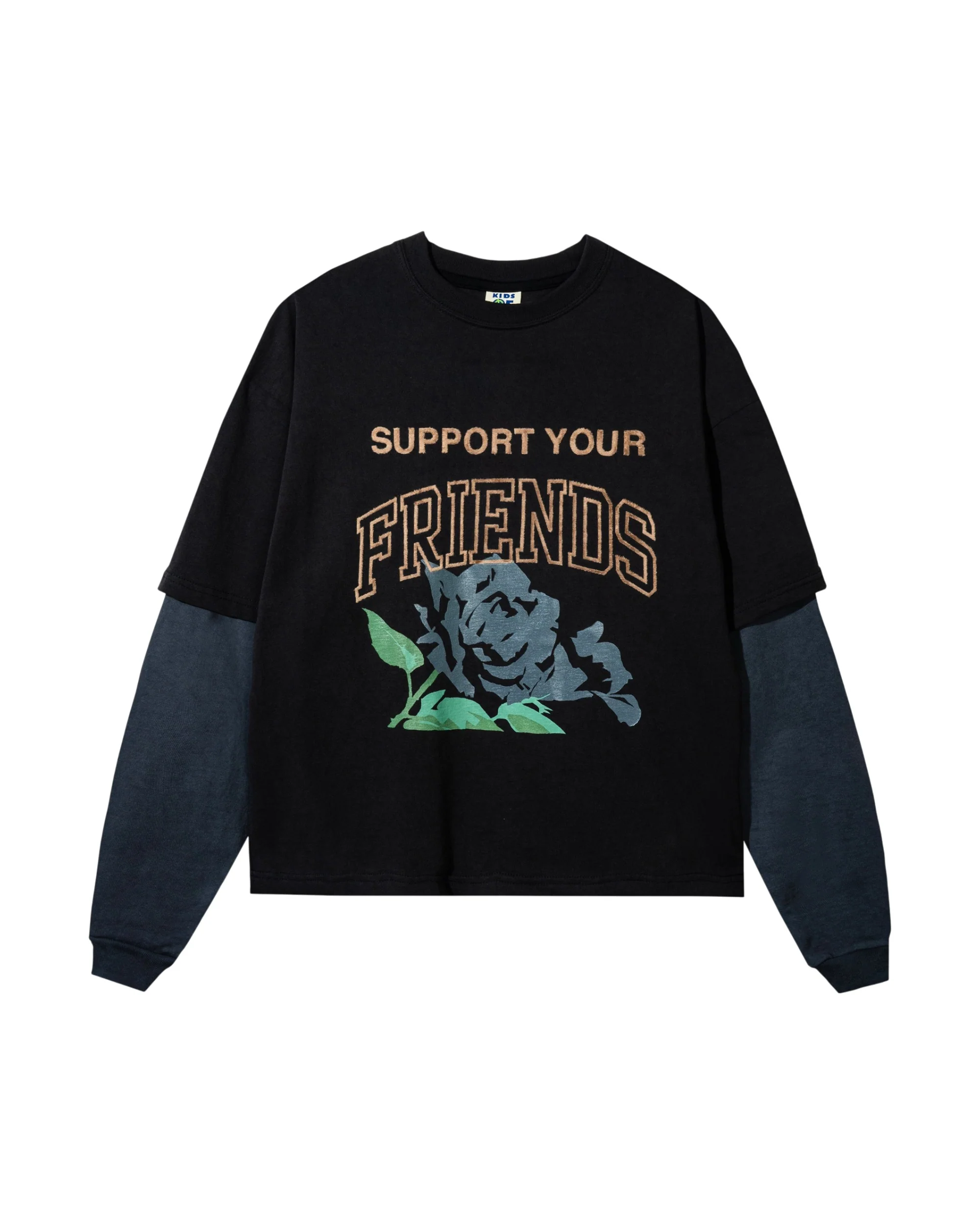 Support Your Friends Double Layer L/S Tee