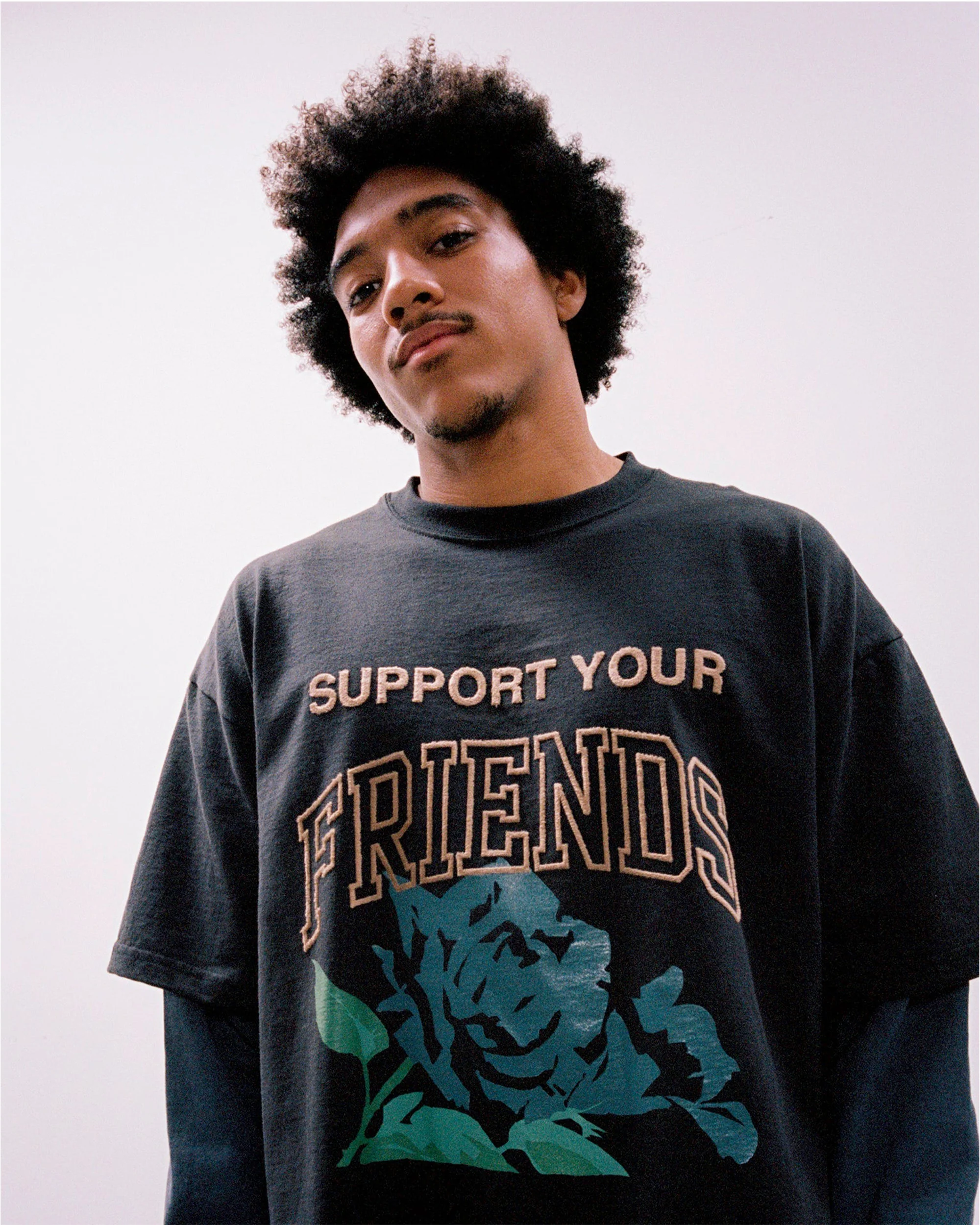 Support Your Friends Double Layer L/S Tee - Image 3