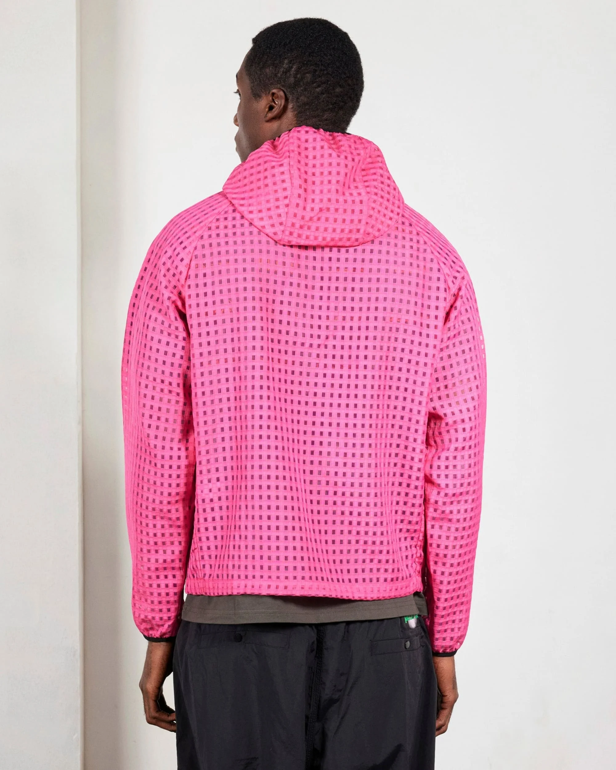 SYSTEM PLAID HOODED JACKET - Image 4