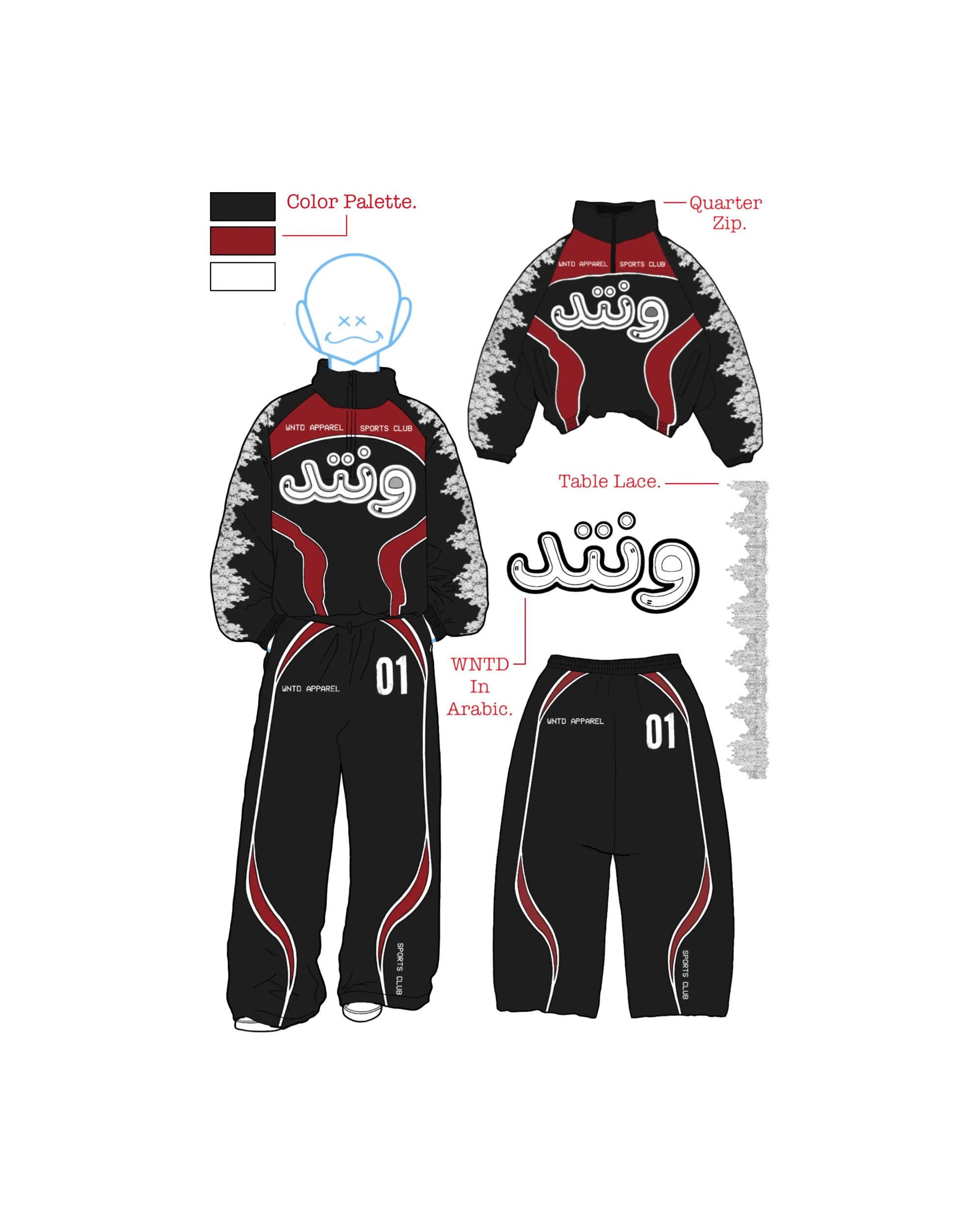 Table Lace Track Pants - Image 5