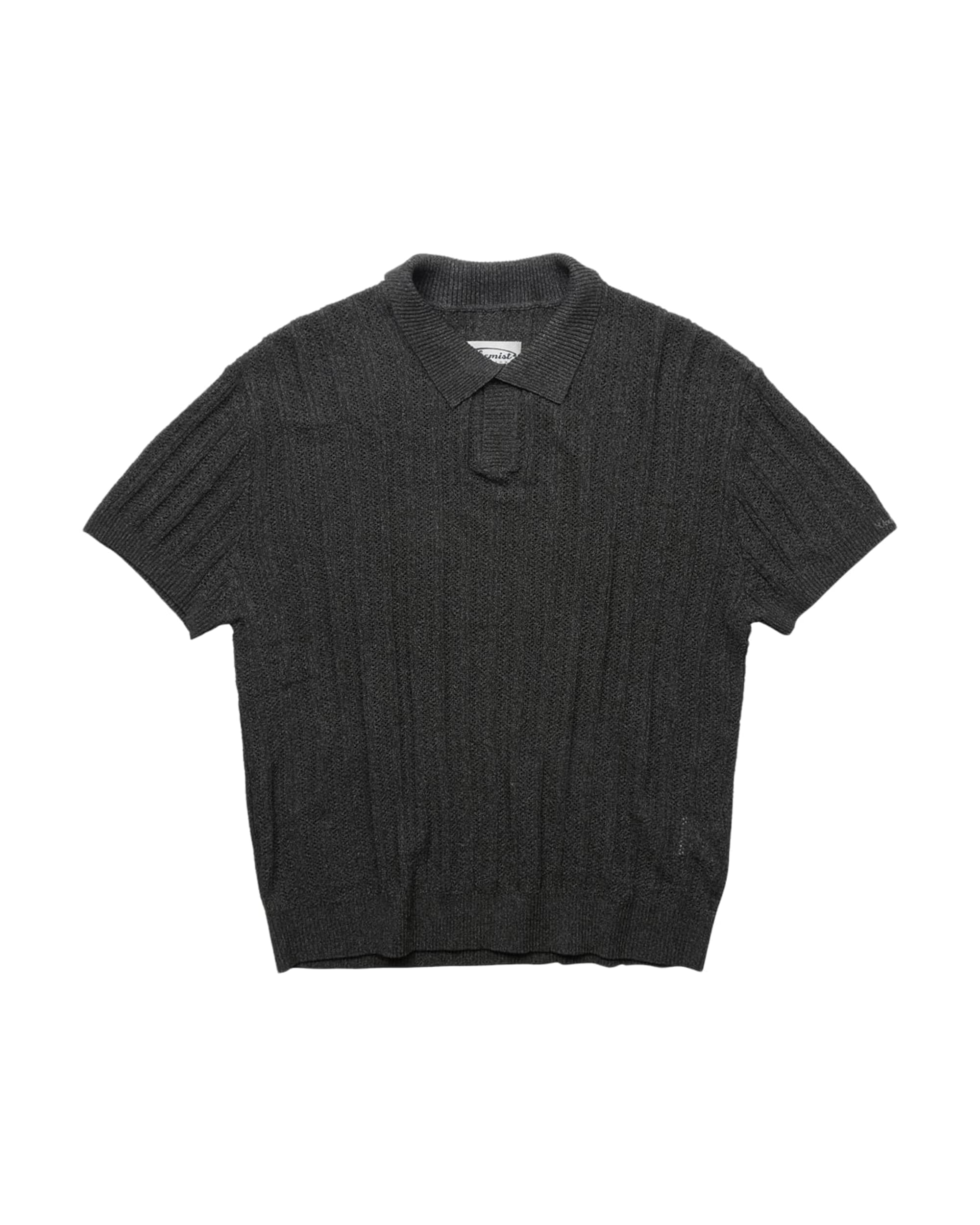 Takuya's Striped Knit Polo