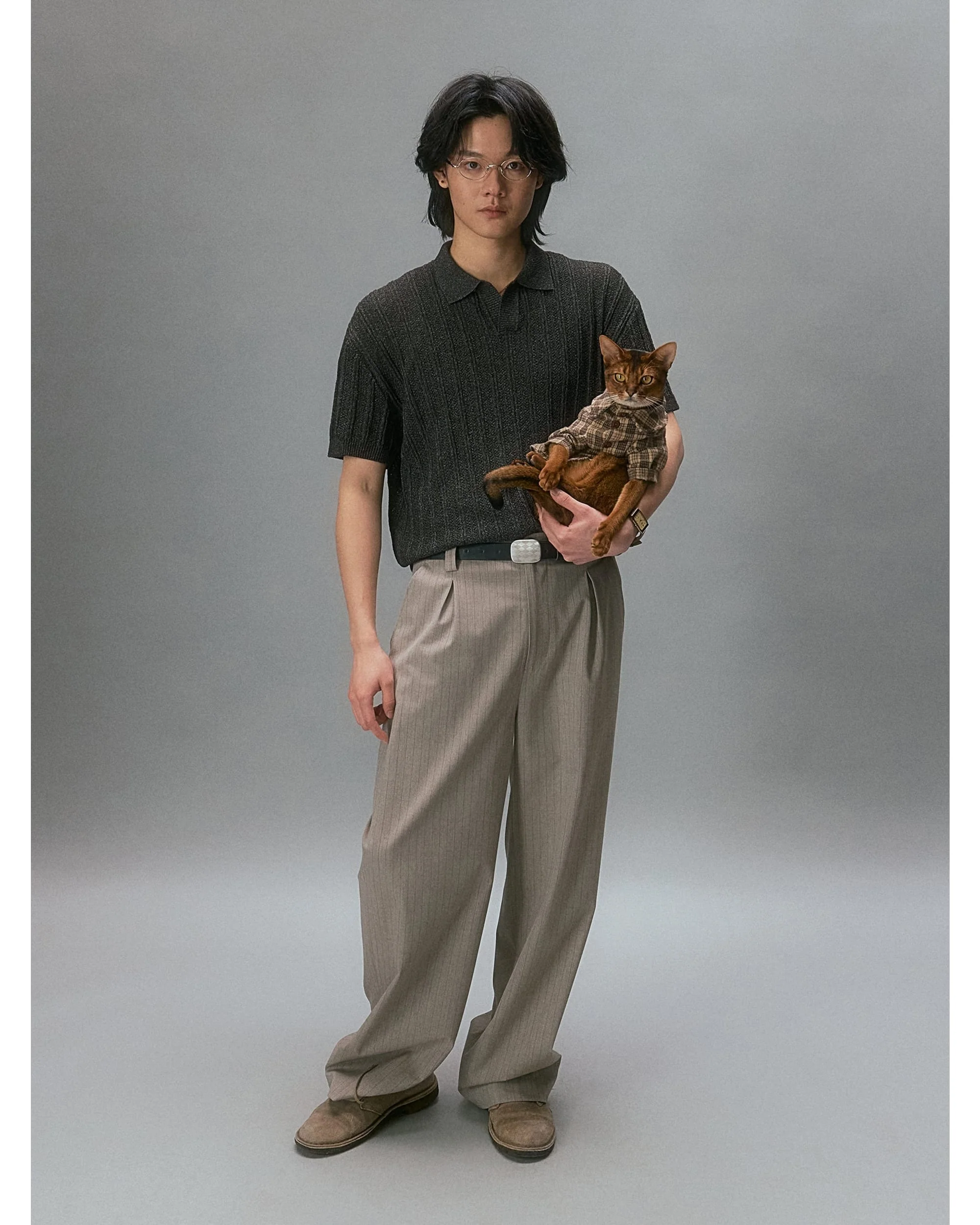 Takuya's Striped Knit Polo - Image 5