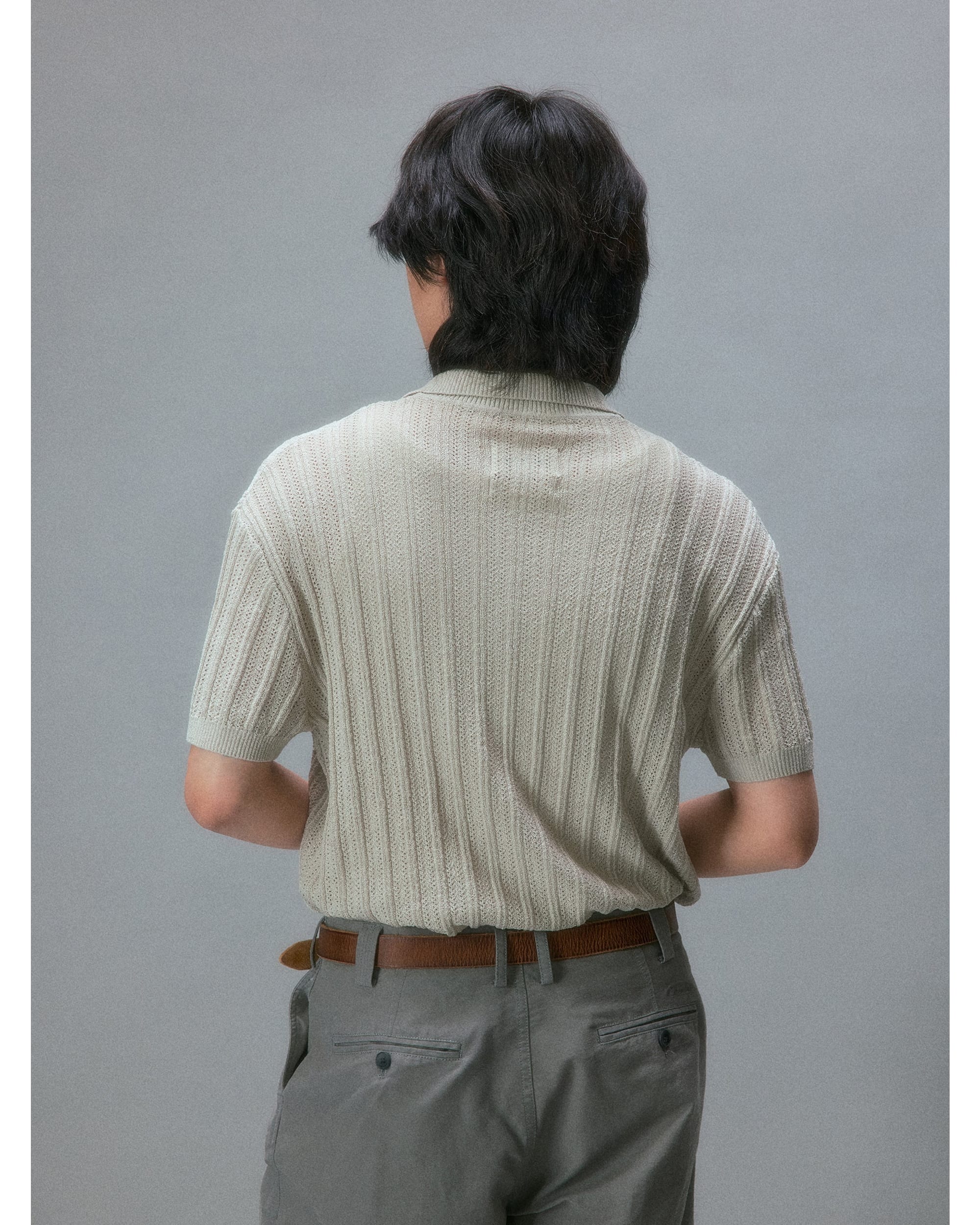 Takuya's Striped Knit Polo - Image 4