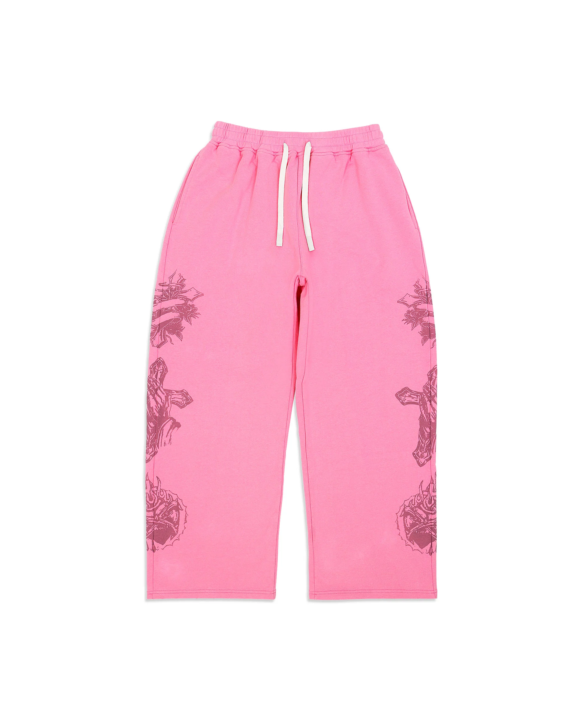 "Tatted Believer" Sweatpants (Pink)