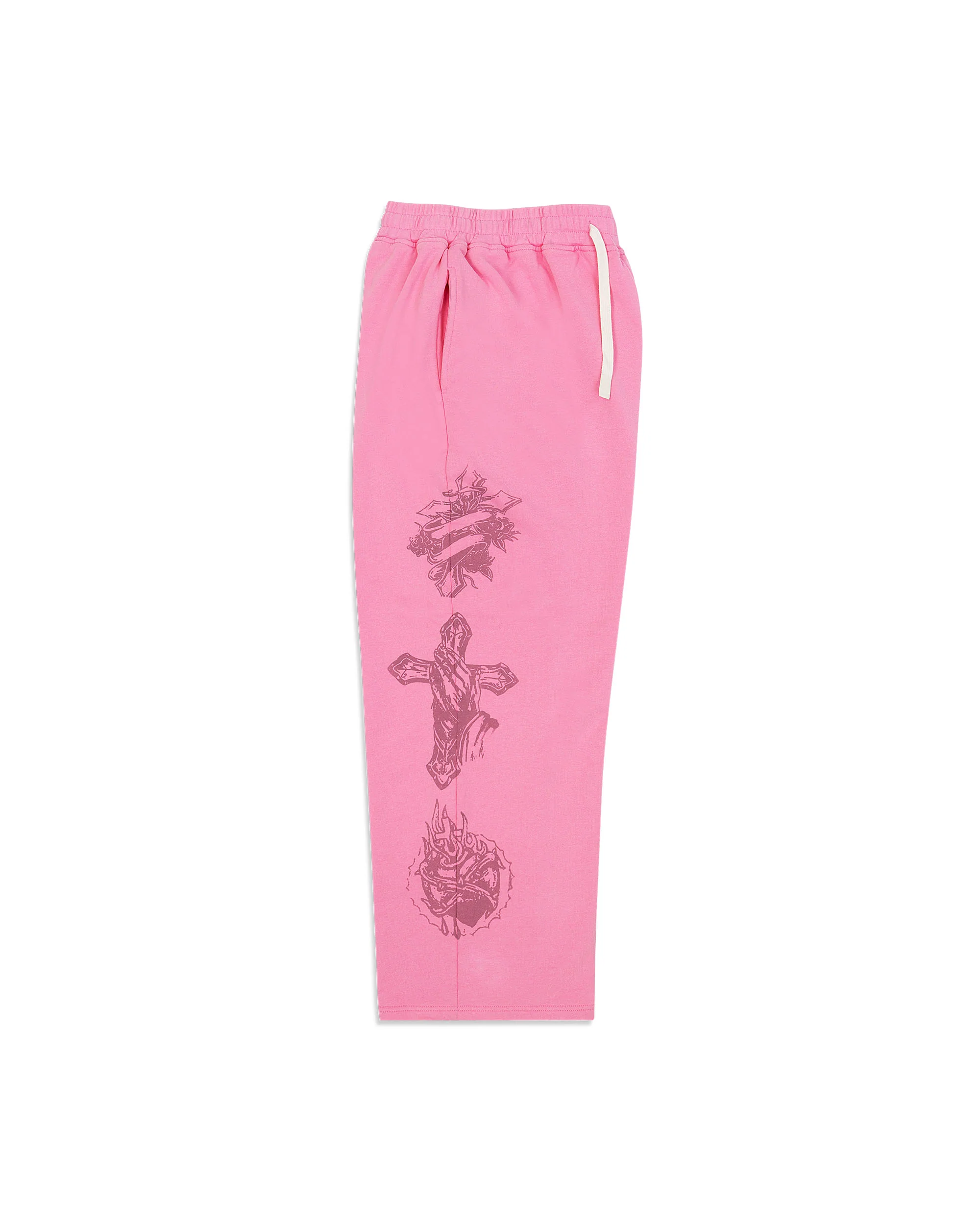 "Tatted Believer" Sweatpants (Pink) - Image 2
