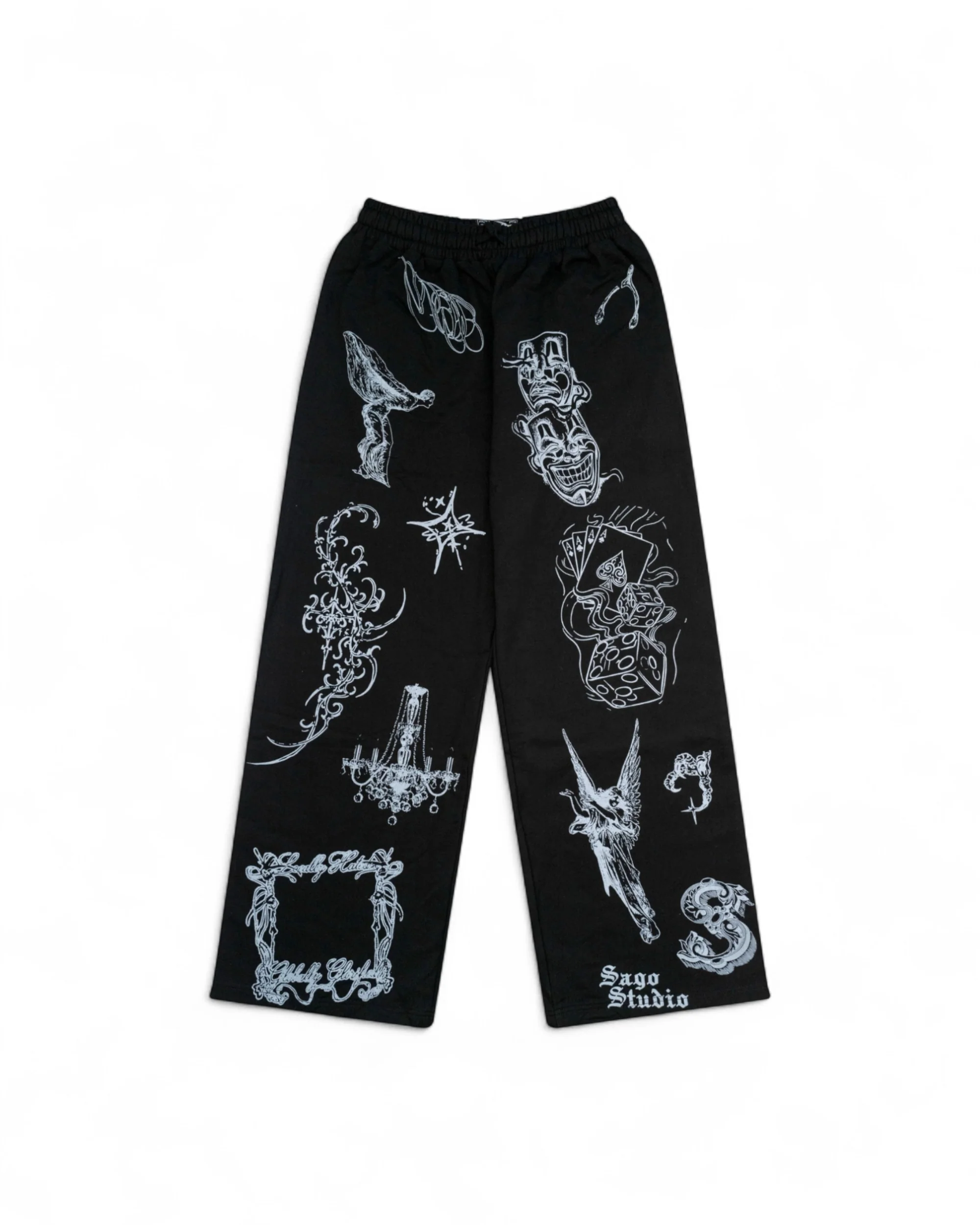 Tattoo sweats (black)