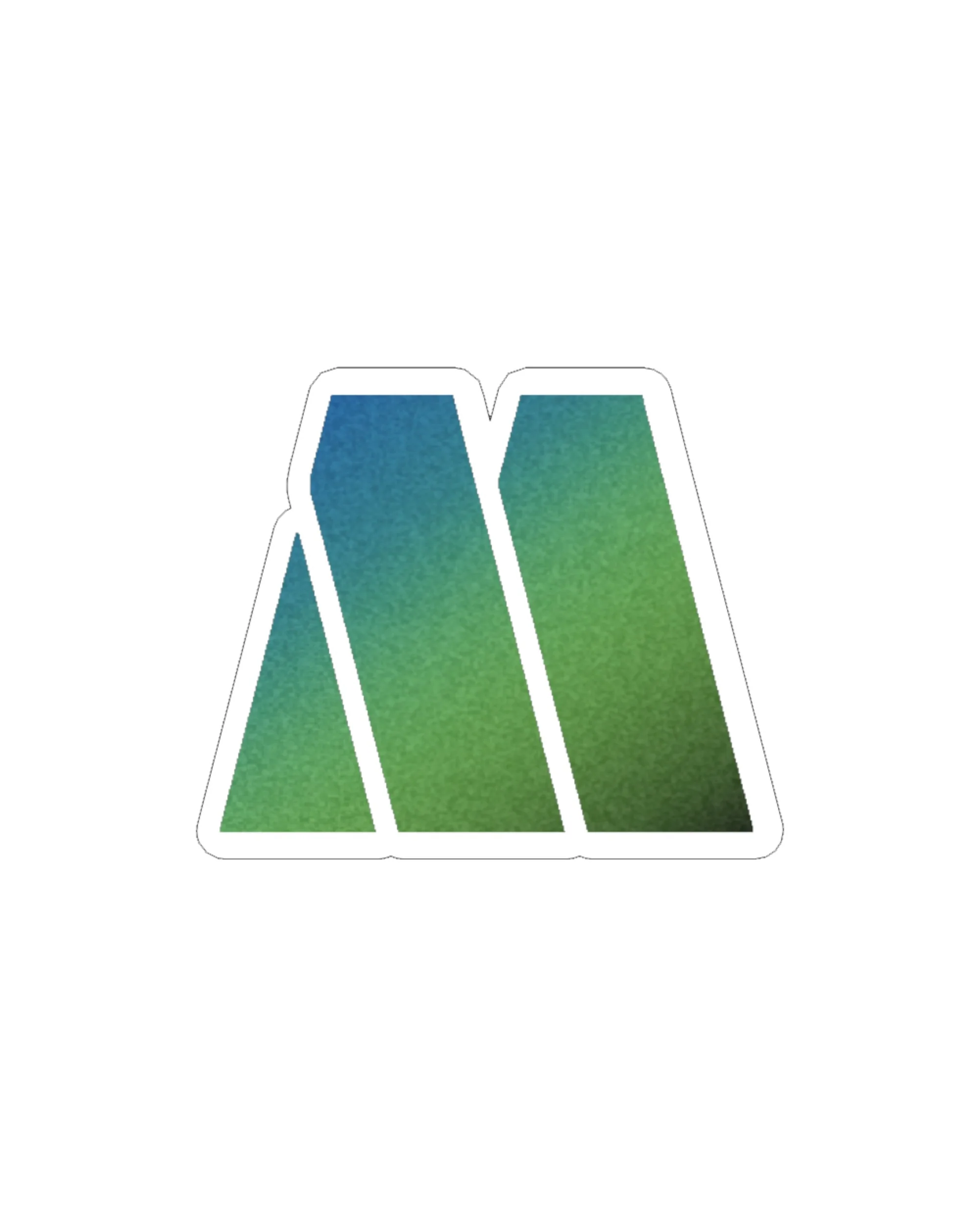 Teal Motown Logo Sticker