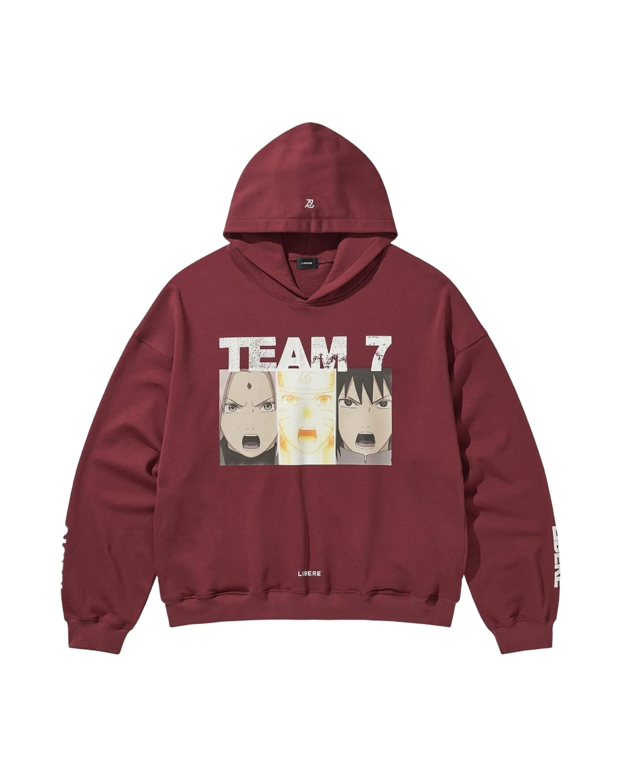 TEAM 7 HOODIE - BURGUNDY