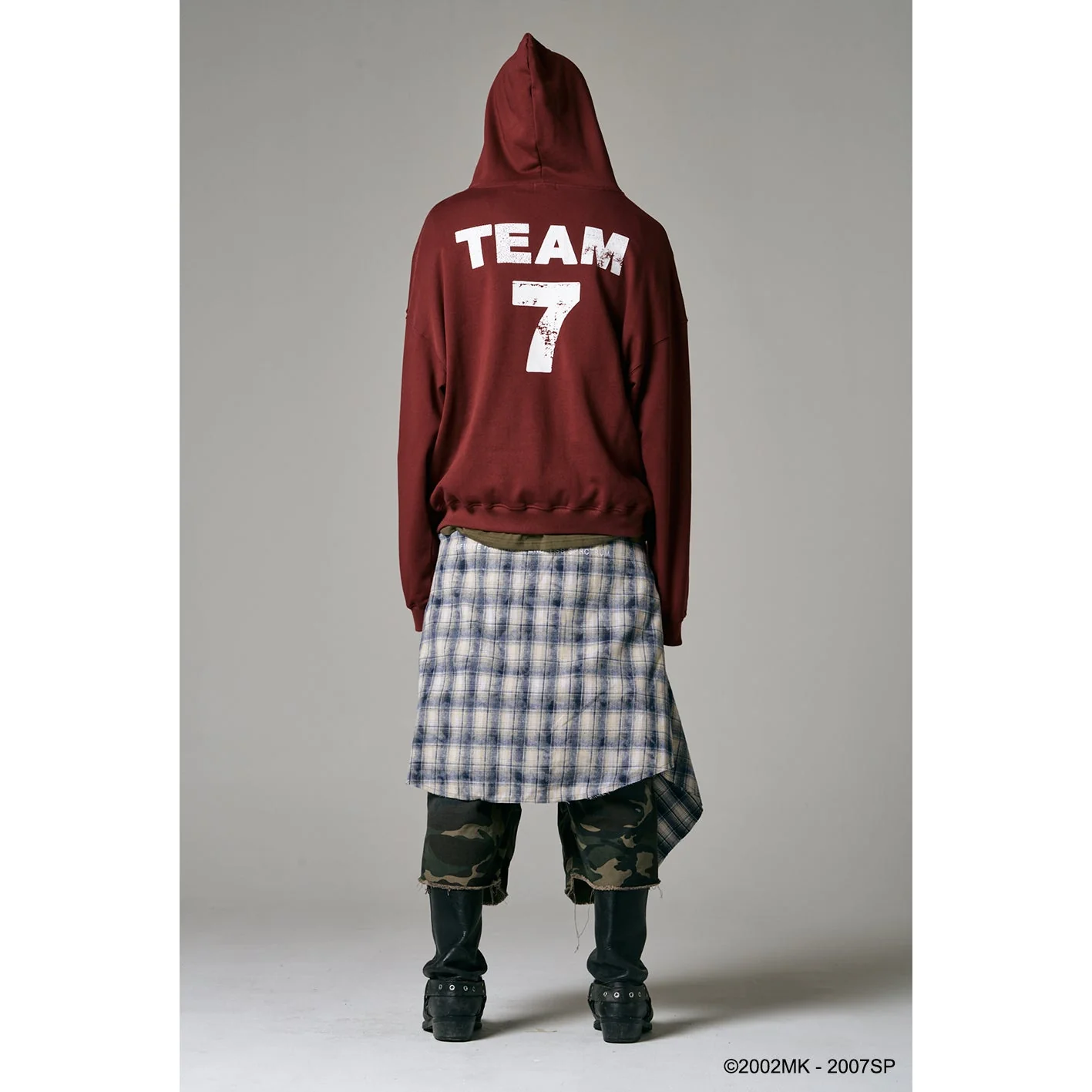 TEAM 7 HOODIE - BURGUNDY - Image 37
