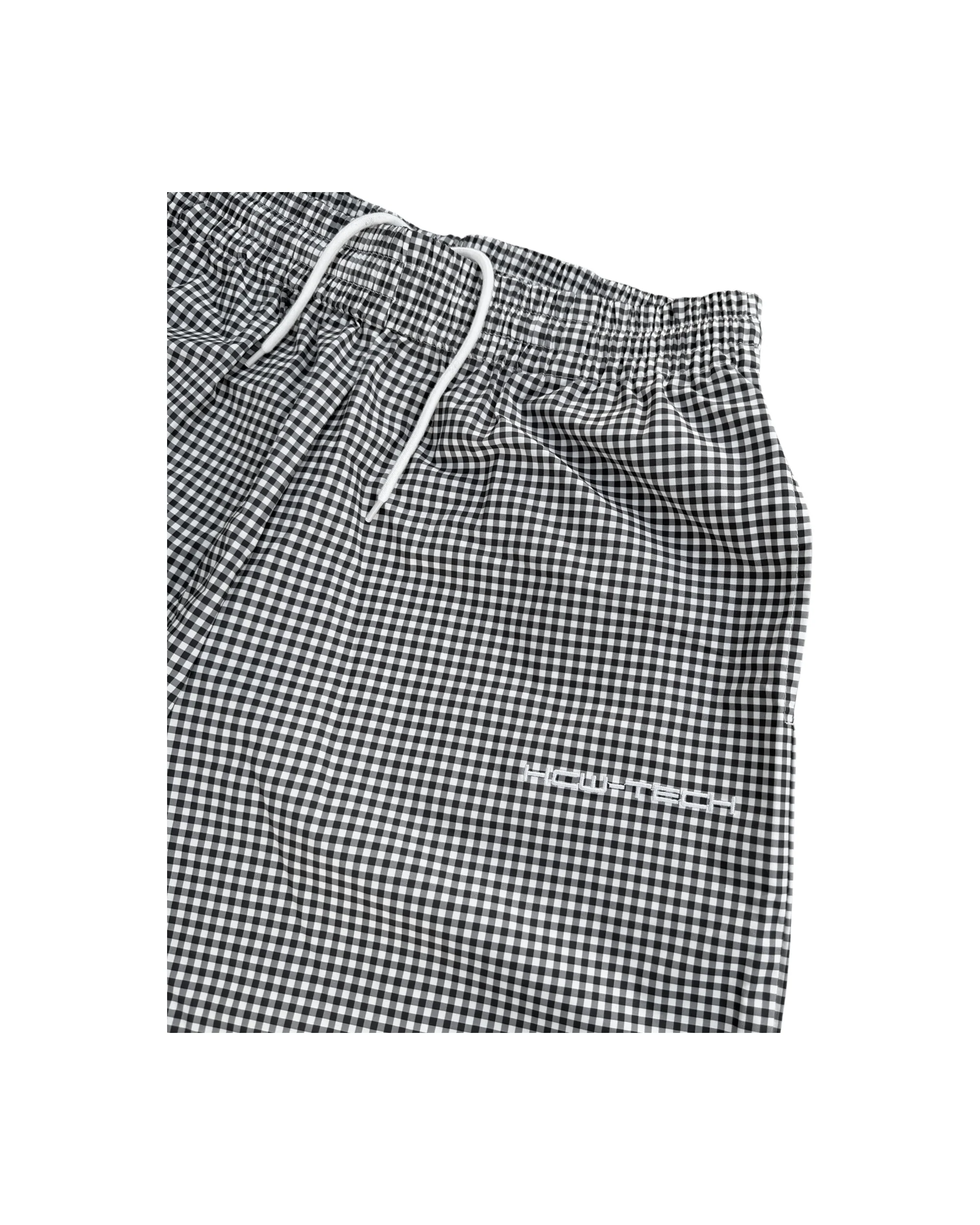 TECH SHORTS (BLACK PLAID) - Image 3
