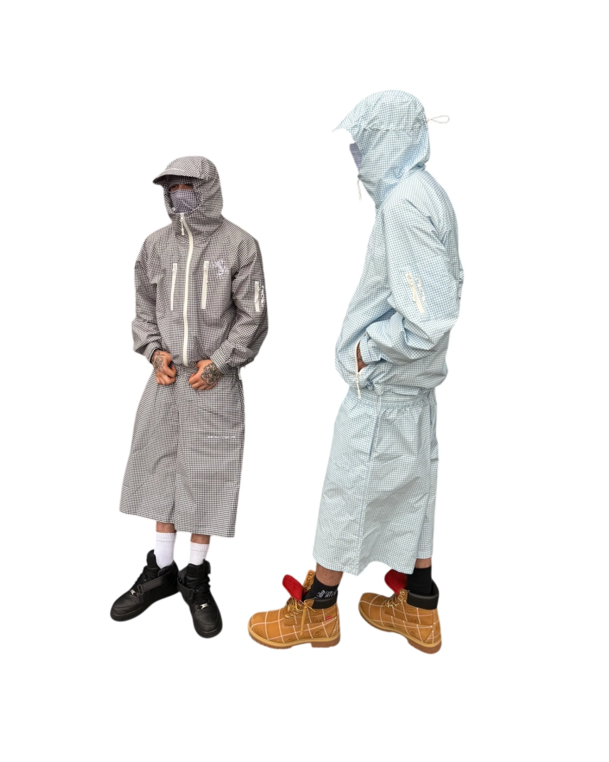 TECH SHORTS (BLUE PLAID) - Image 3