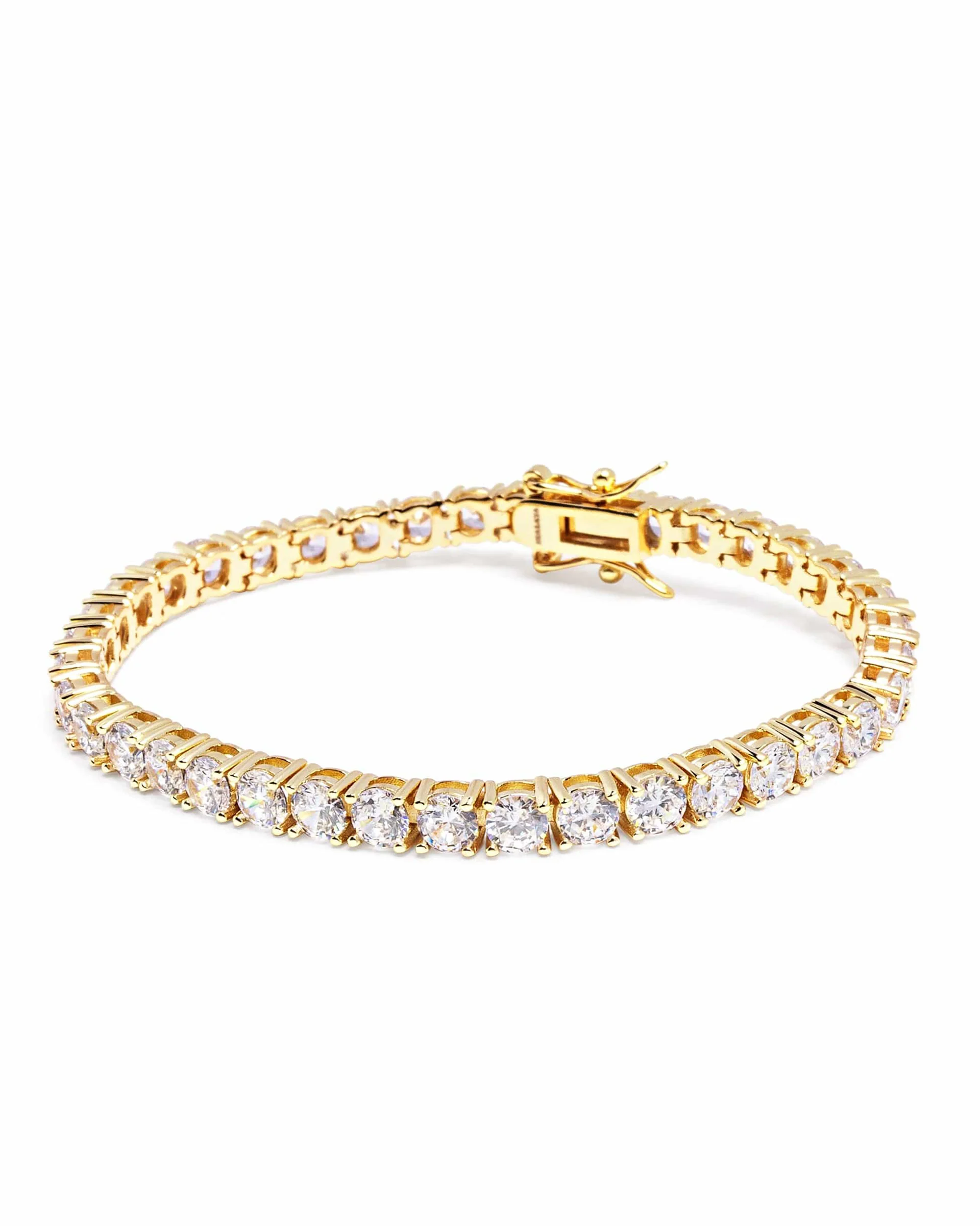 Tennis Bracelet with Gold - Image 3