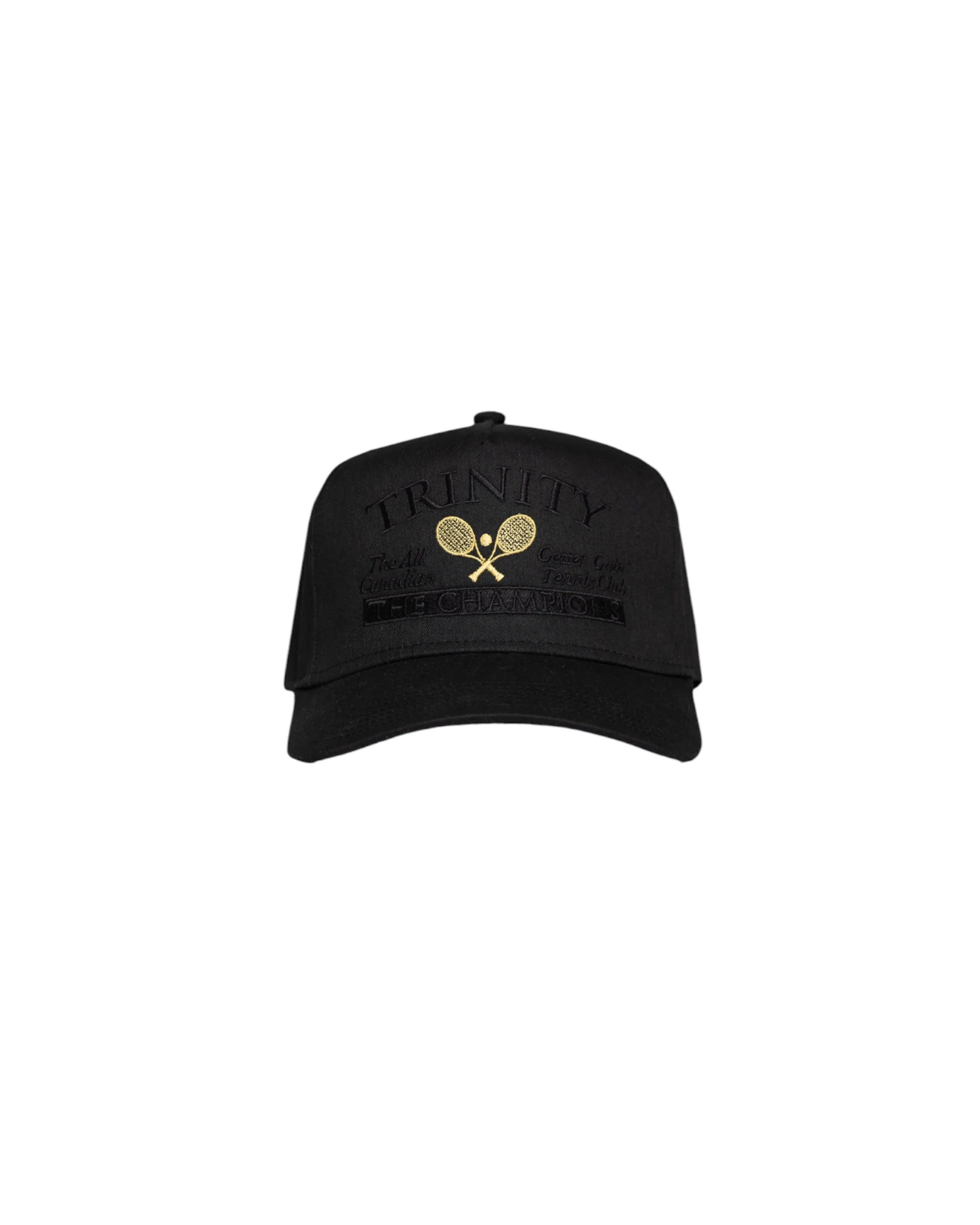 Tennis Snapback Hat - Midnight Black