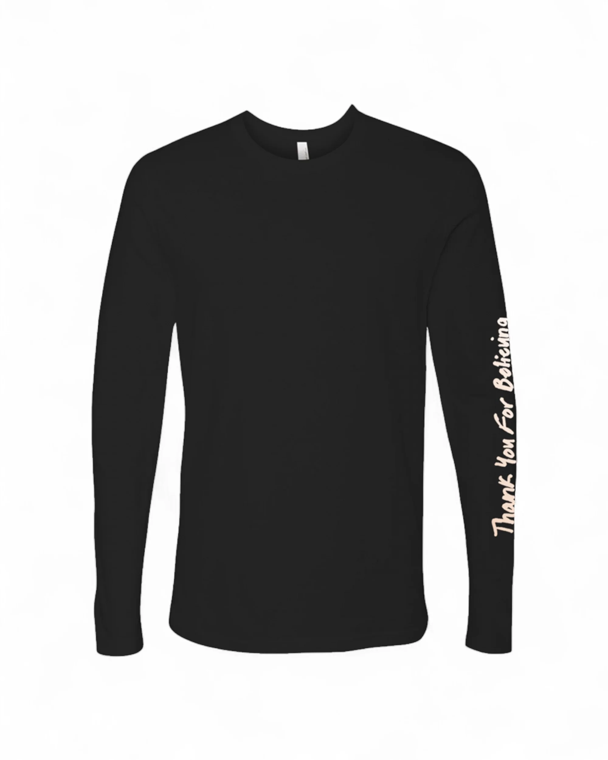 Thank You For Believing Black Longsleeve