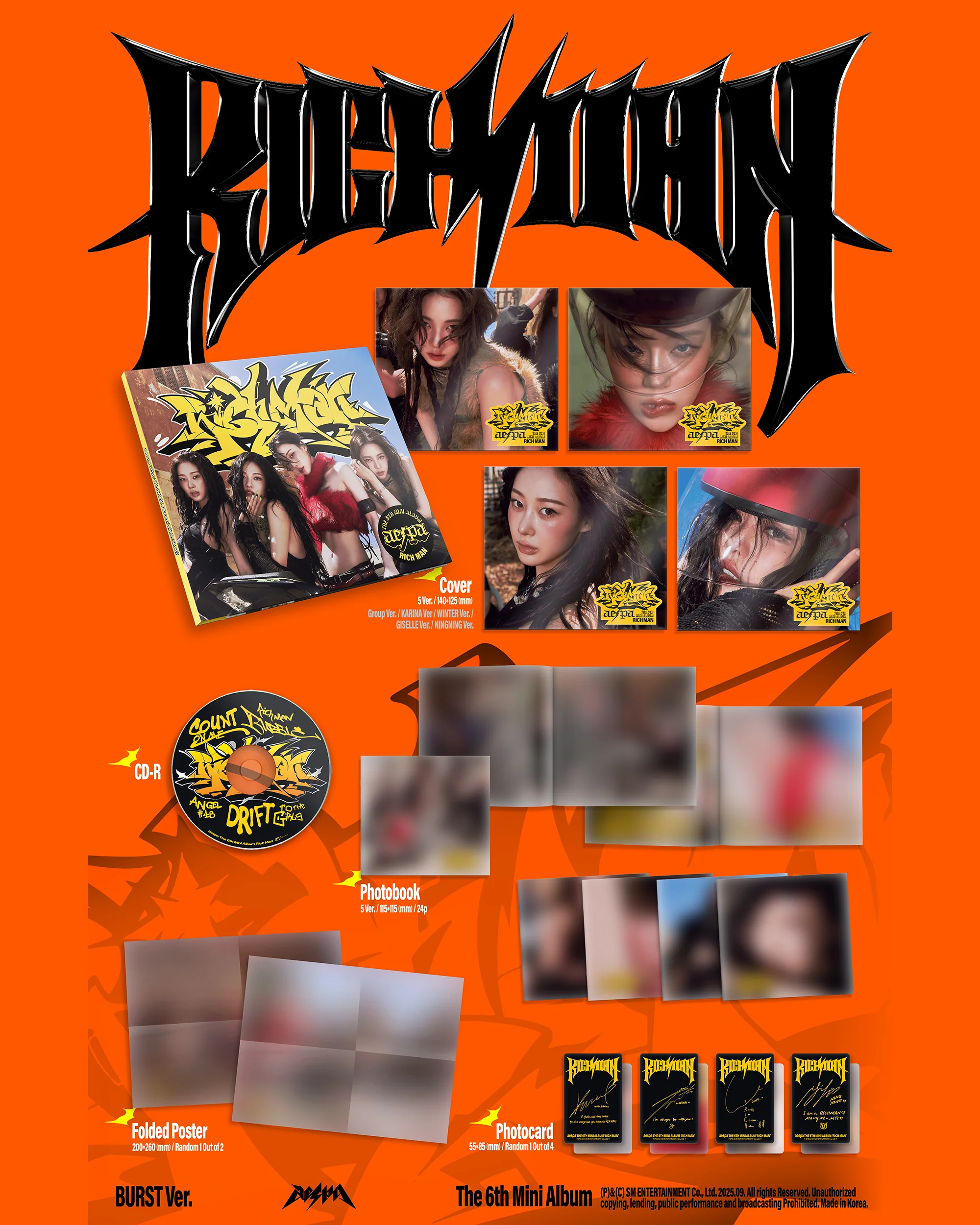 The 6th Mini Album 'Rich Man' (BURST Ver.) (GROUP Version) - Image 2