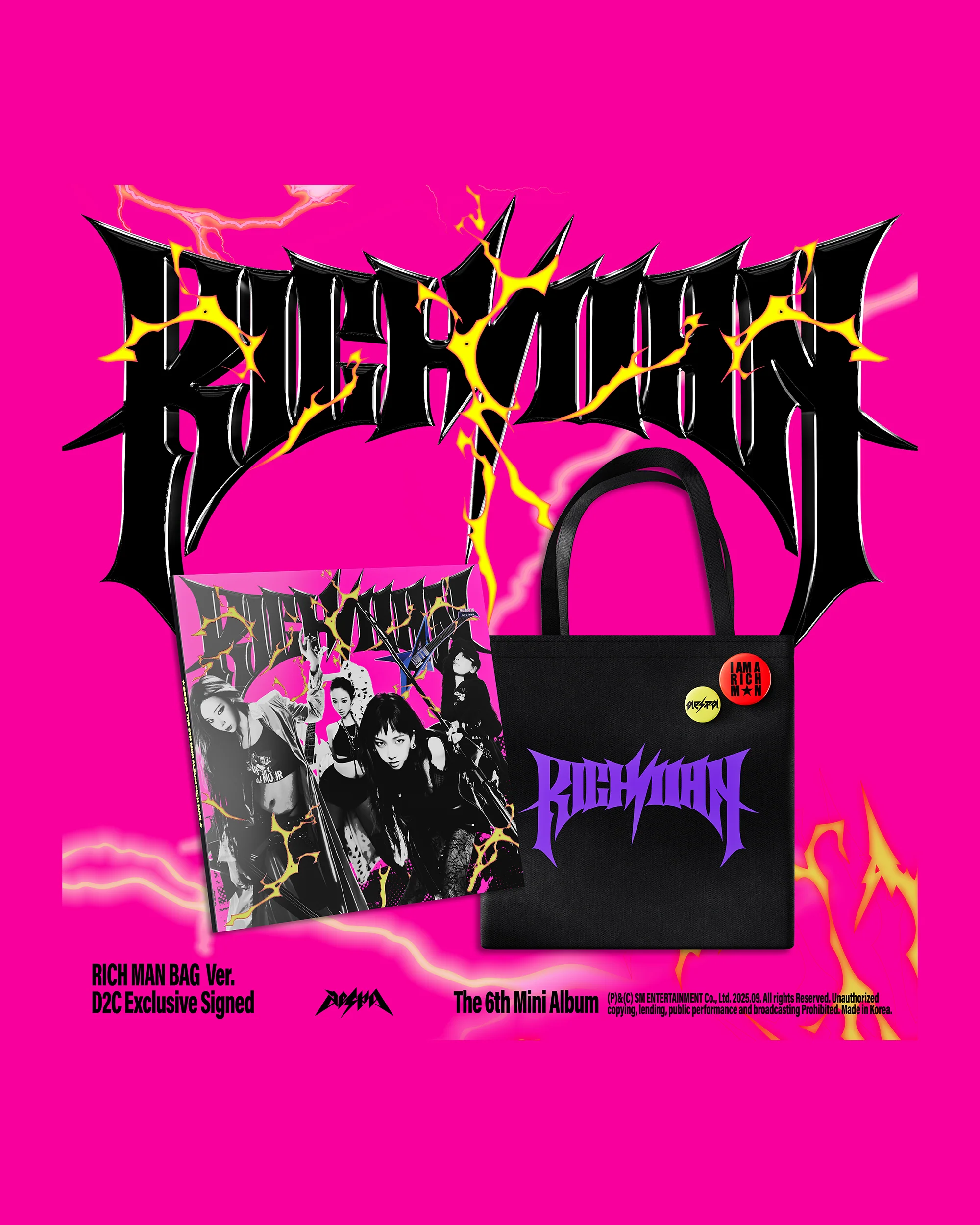 The 6th Mini Album 'Rich Man' (RICH MAN BAG Ver.) (Version A) (Signed)