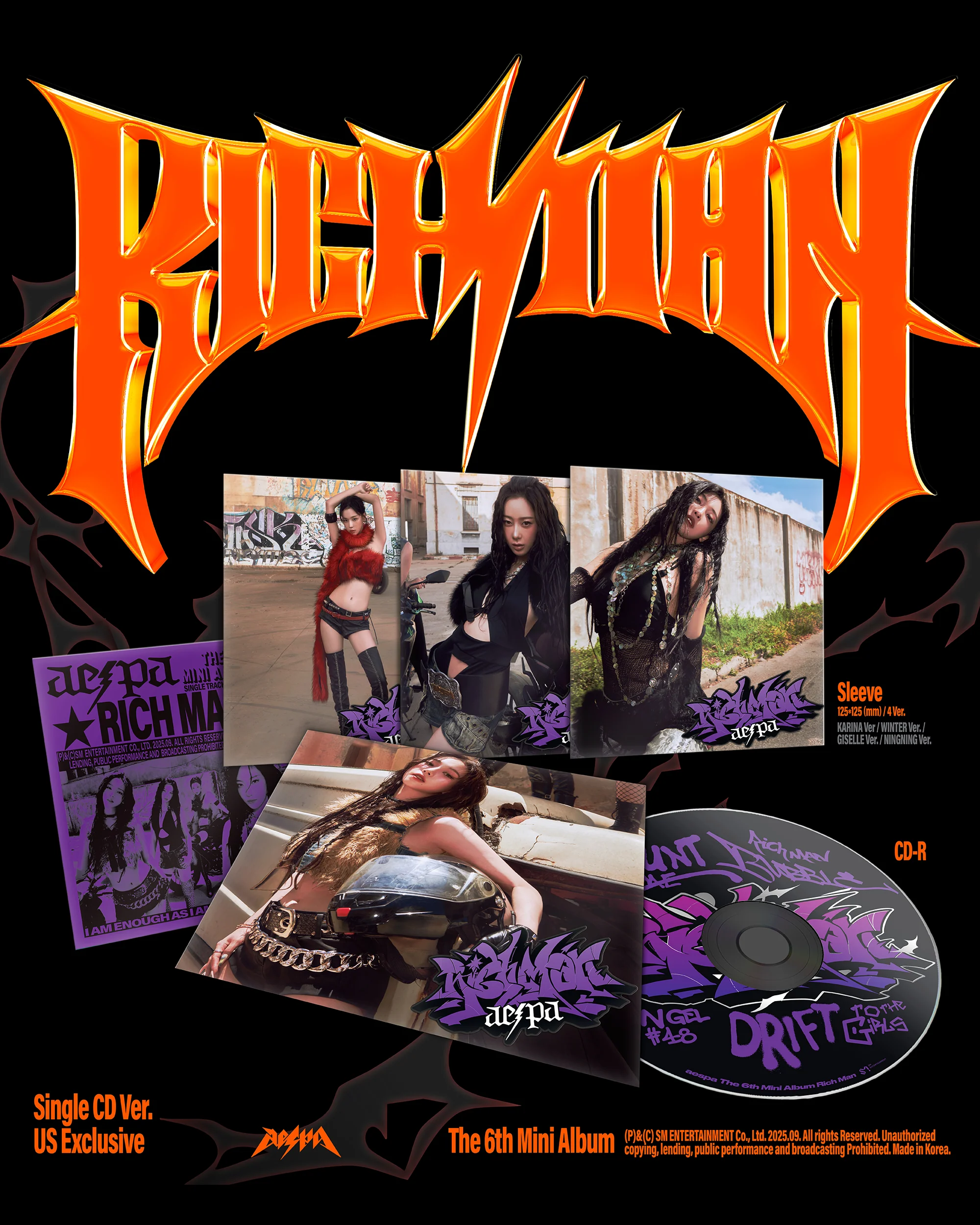 The 6th Mini Album āRich Manā (Single CD Ver. 3) - Image 2