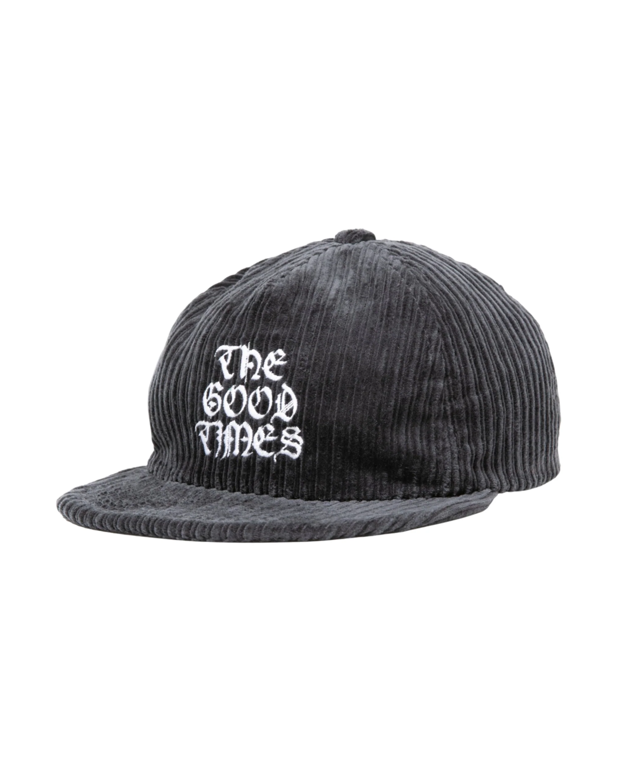 THE GOOD TIMES CORDUROY CAP - CHARCOAL - Image 2