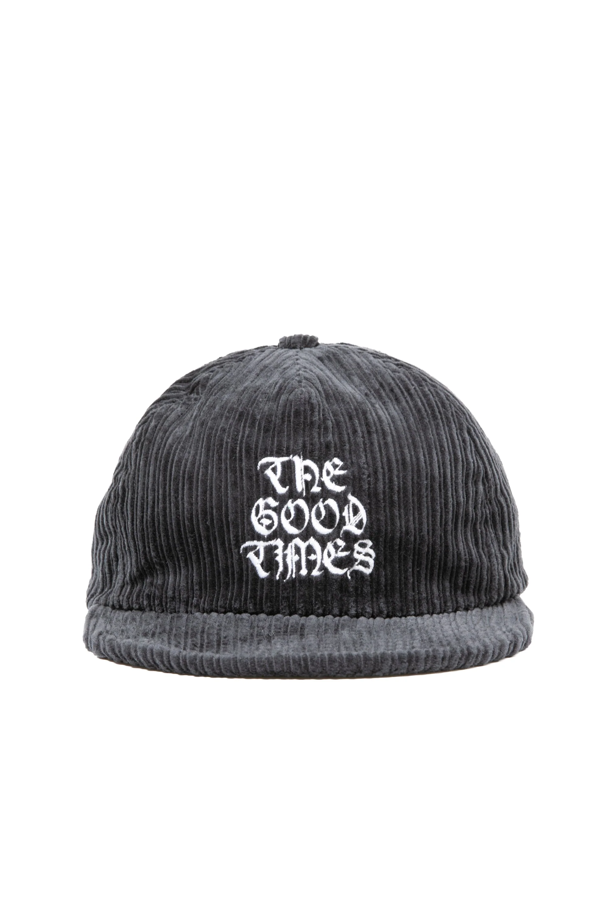 THE GOOD TIMES CORDUROY CAP - CHARCOAL - Image 5