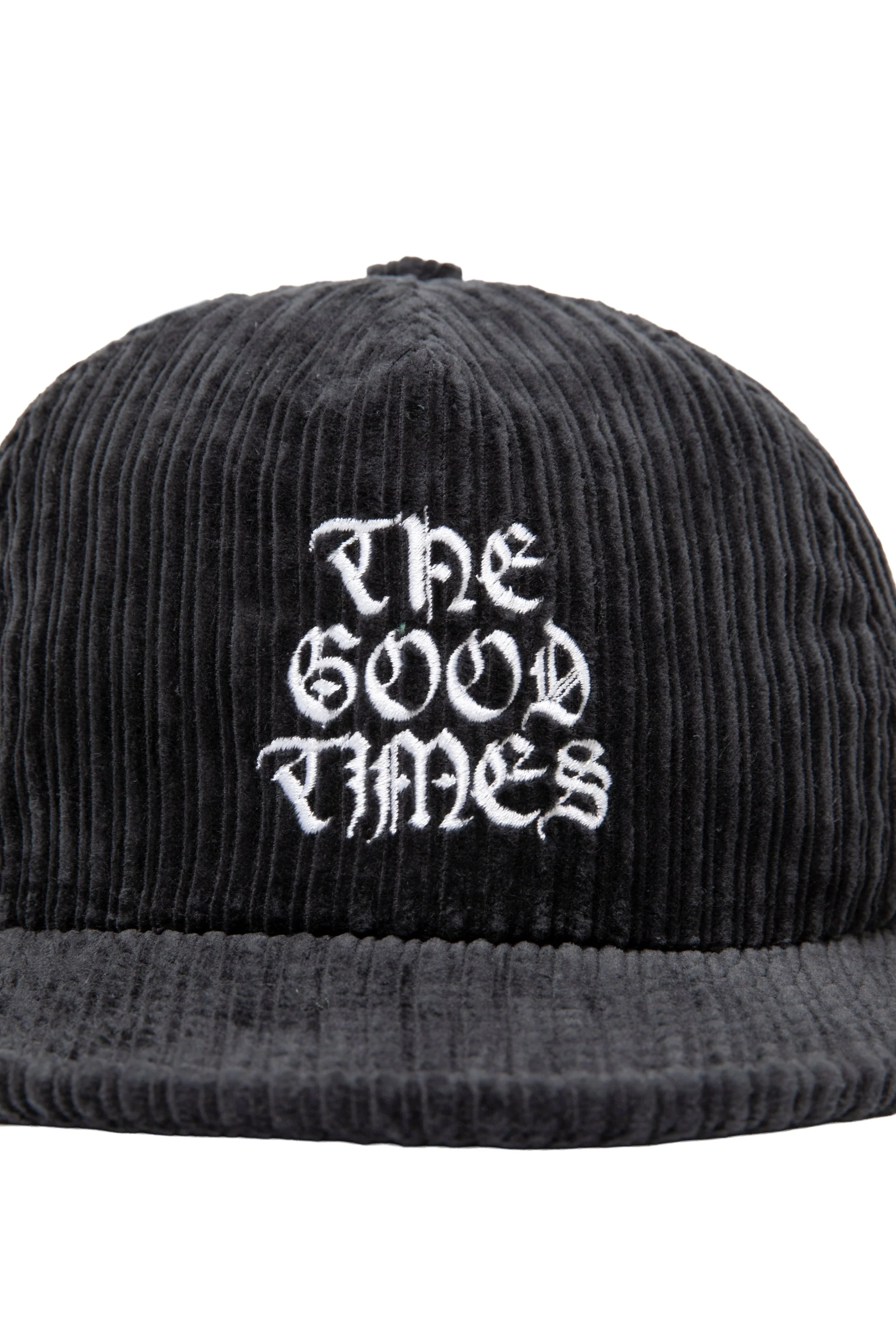THE GOOD TIMES CORDUROY CAP - CHARCOAL - Image 6